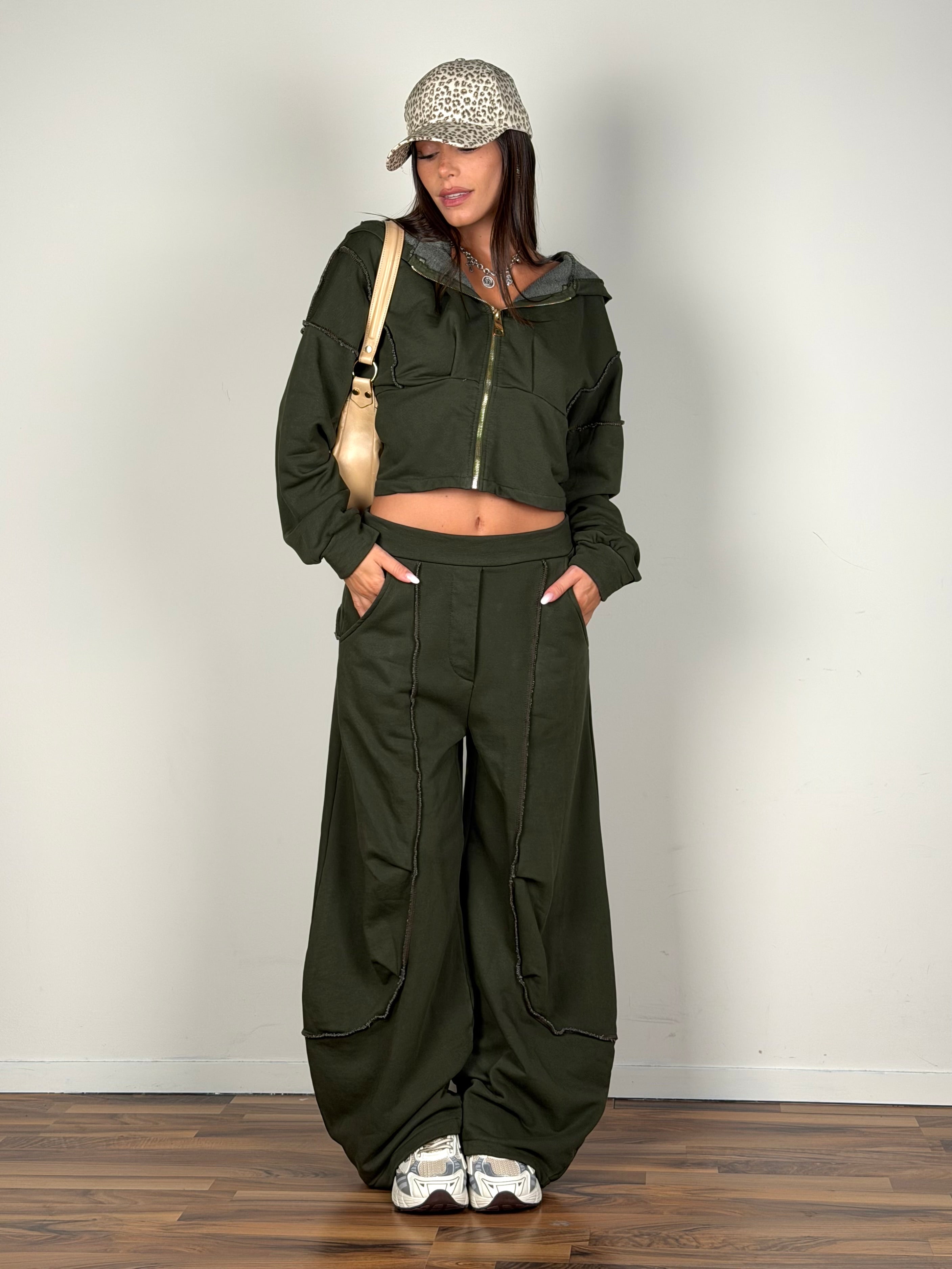 Pantalone tuta Mirea verde
