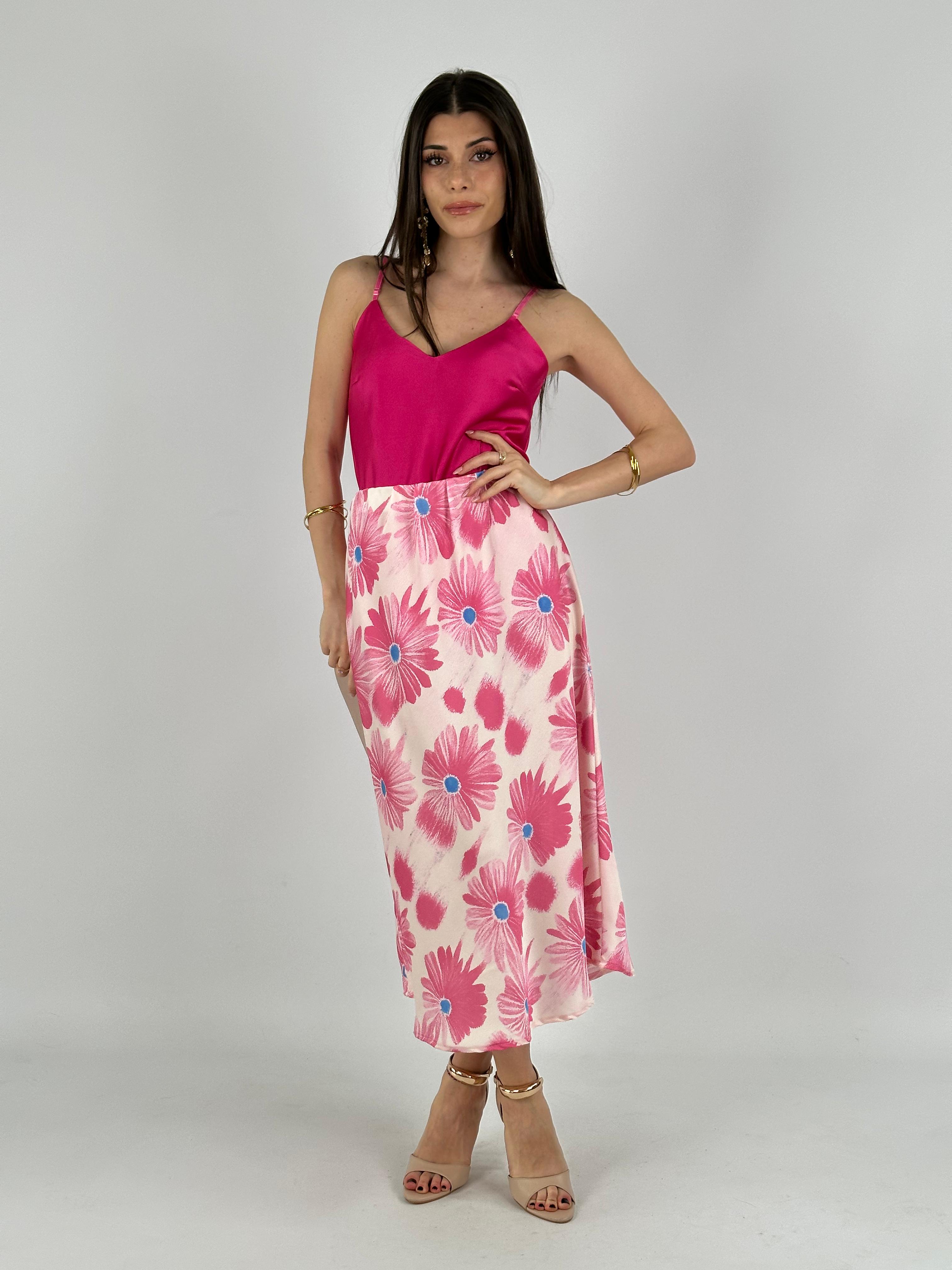 Top primavera fucsia