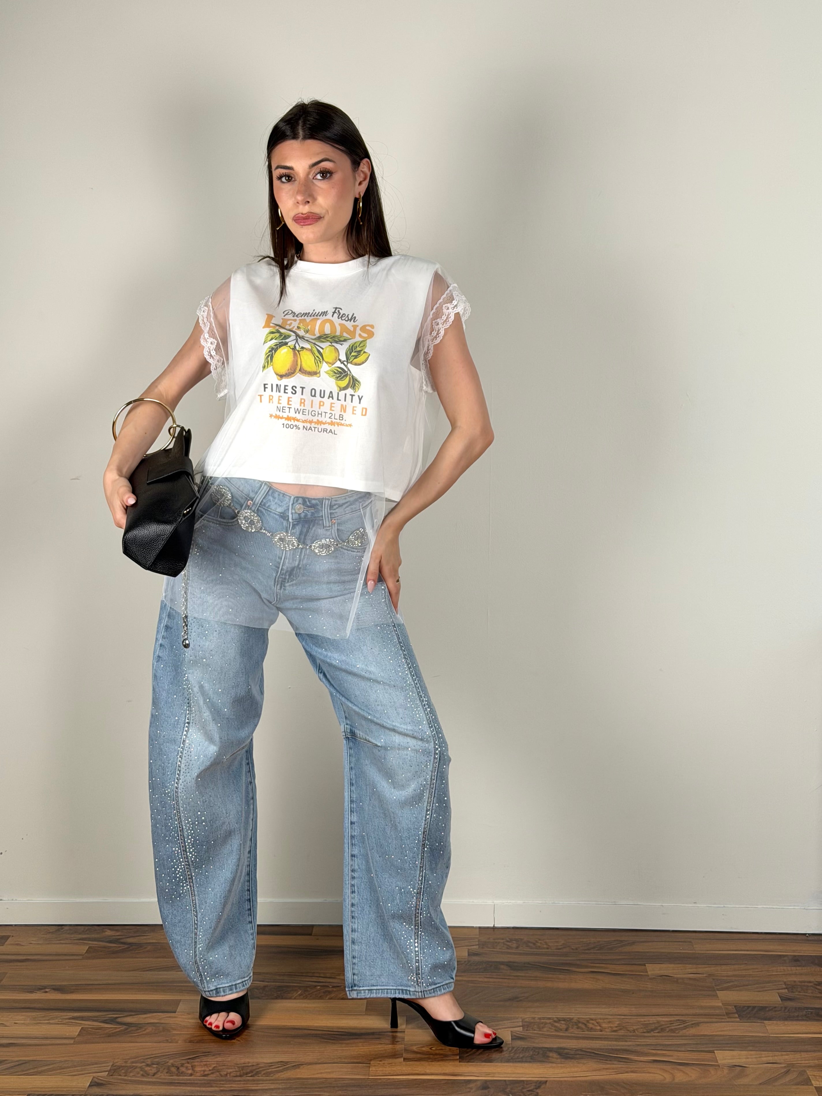 Maglia LEMON bianca