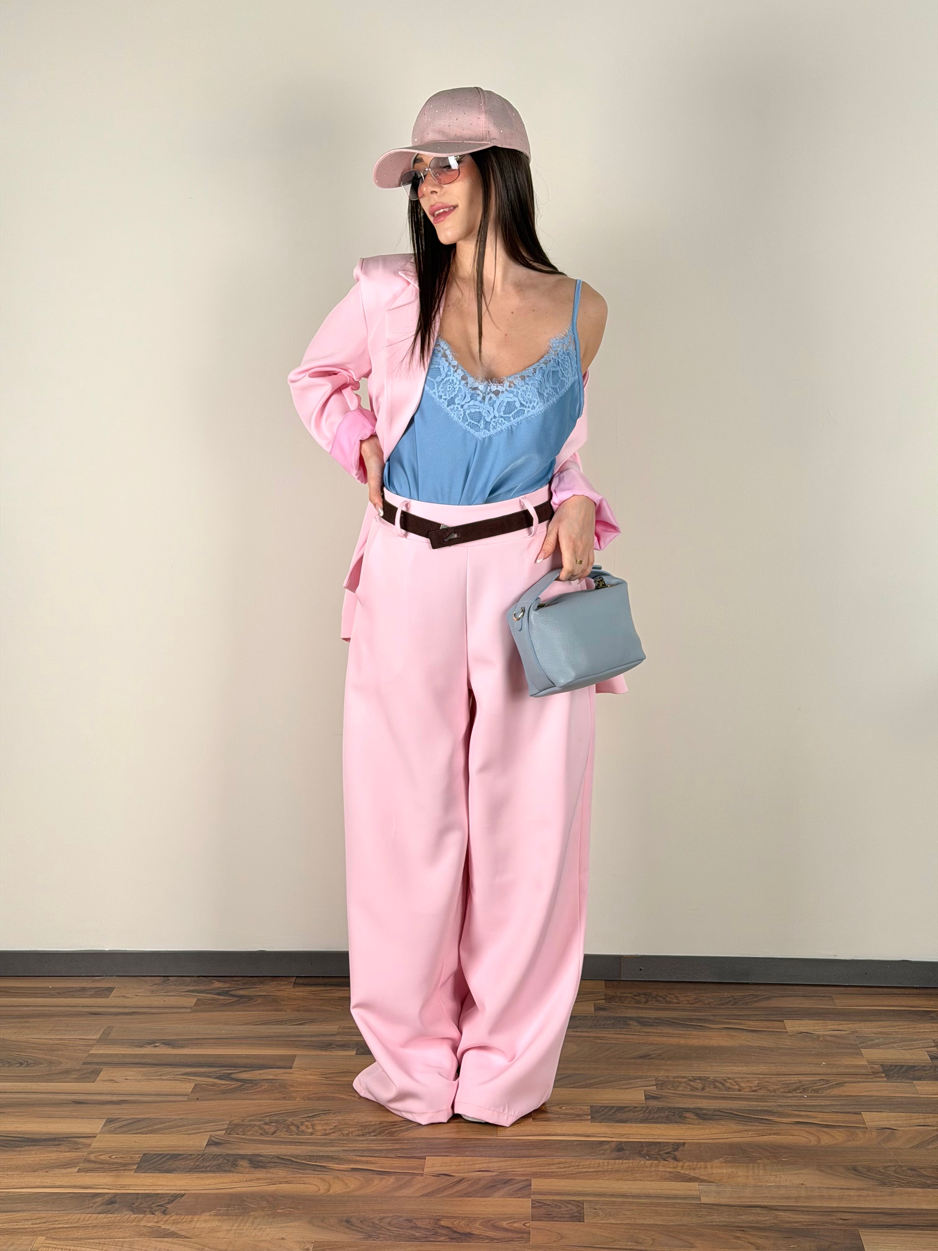 Completo fiocco rosa