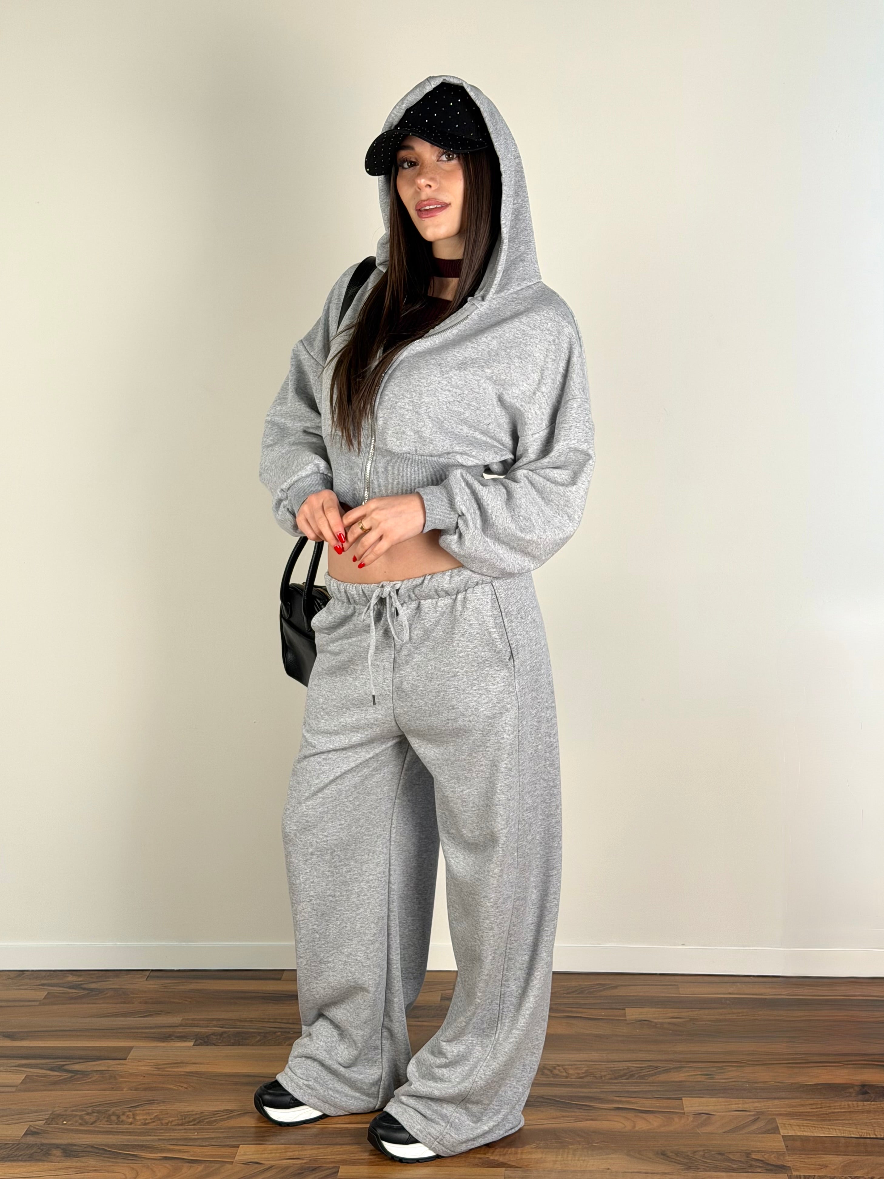 Felpa tuta sportiva City grigio