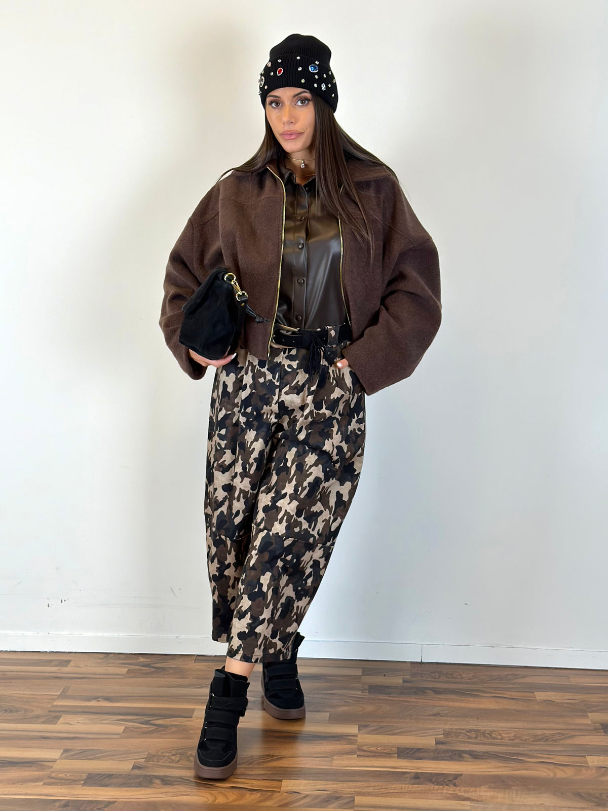Cappotto Bomber Bonton moro