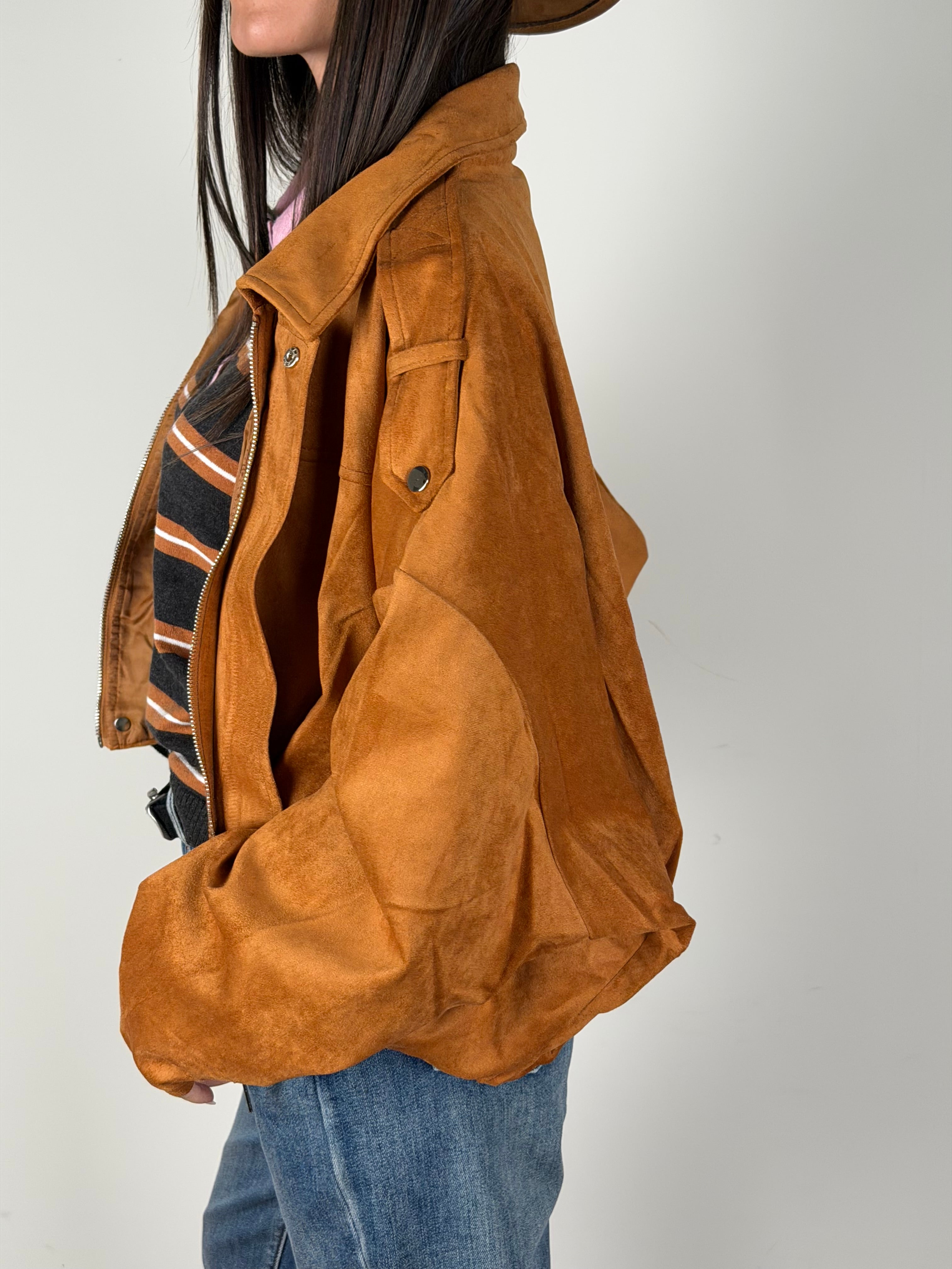Bomber scamosciato Leonard