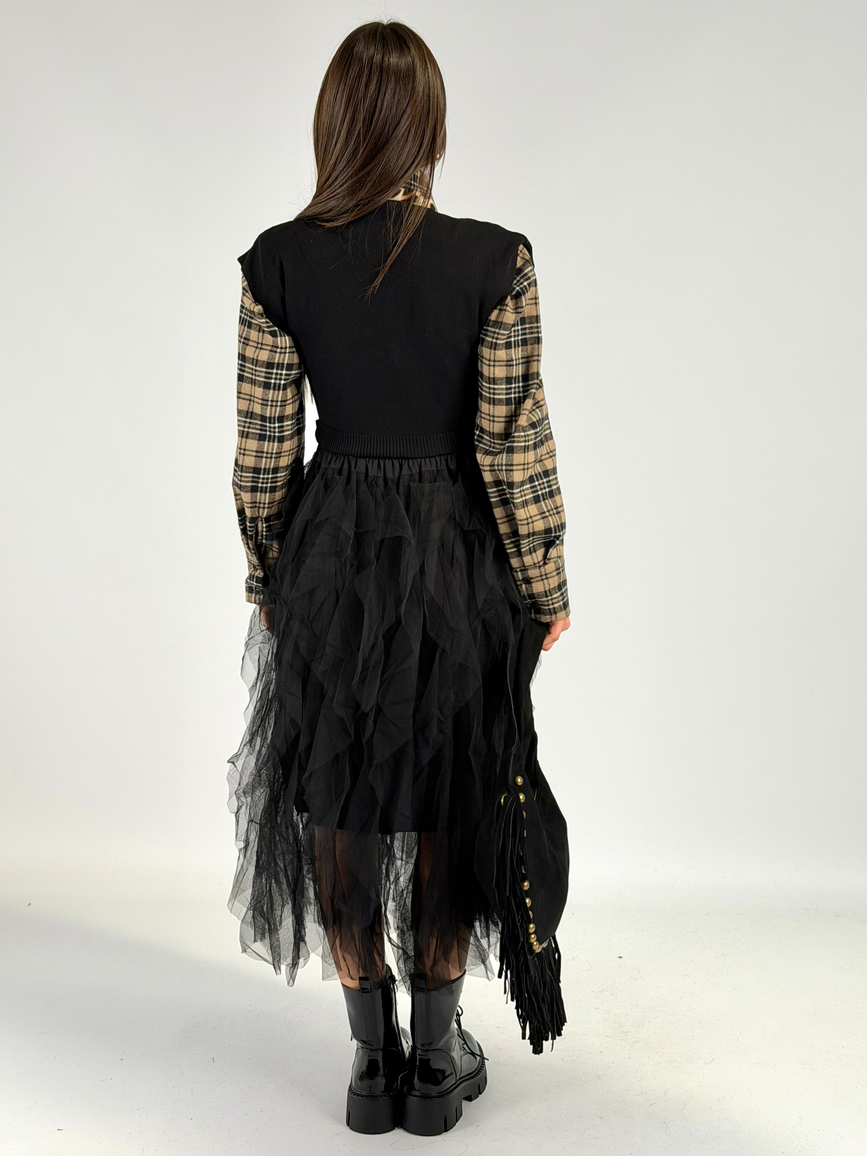 Abito tulle nero