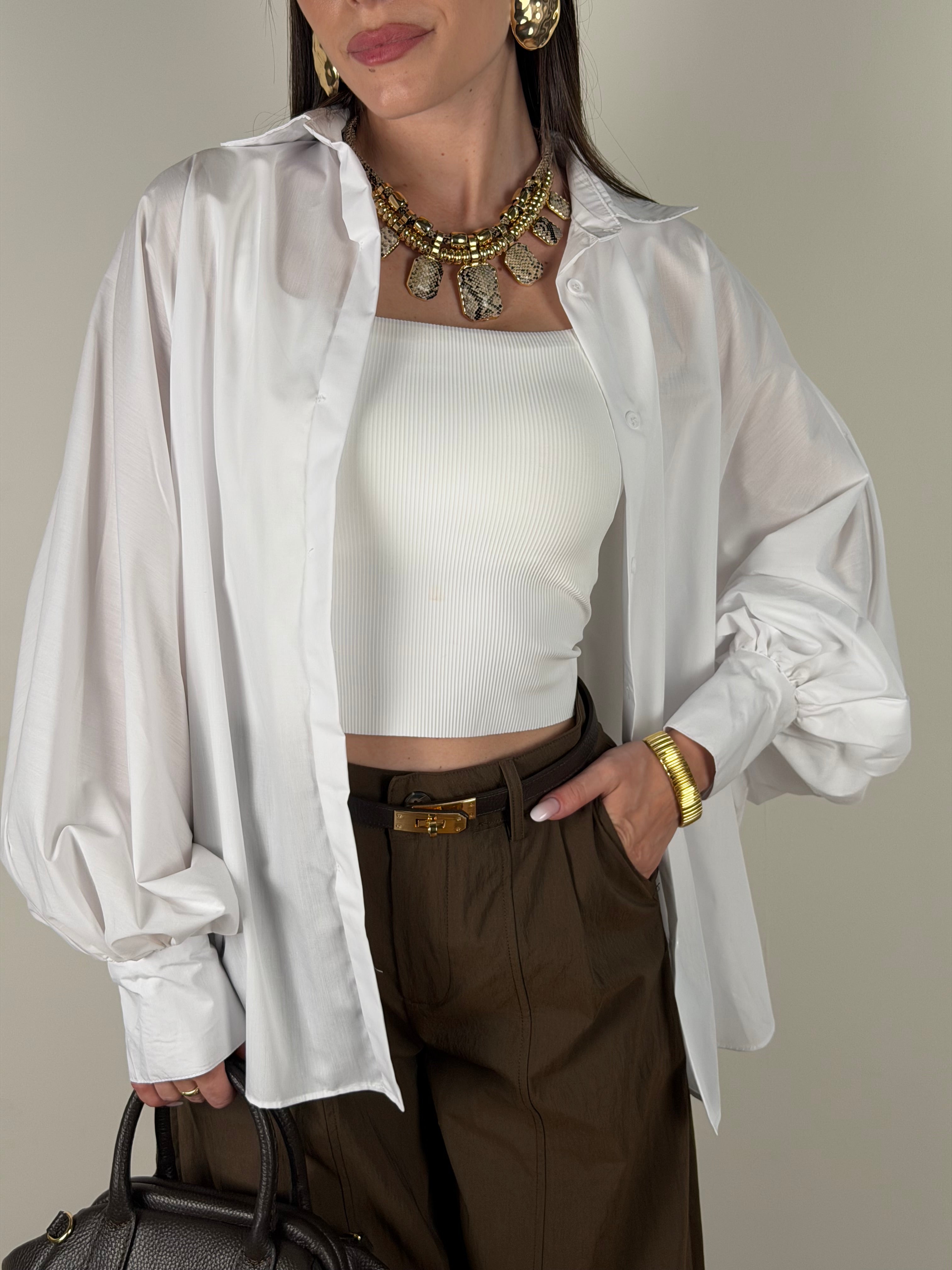 Camicia Lisa bianca