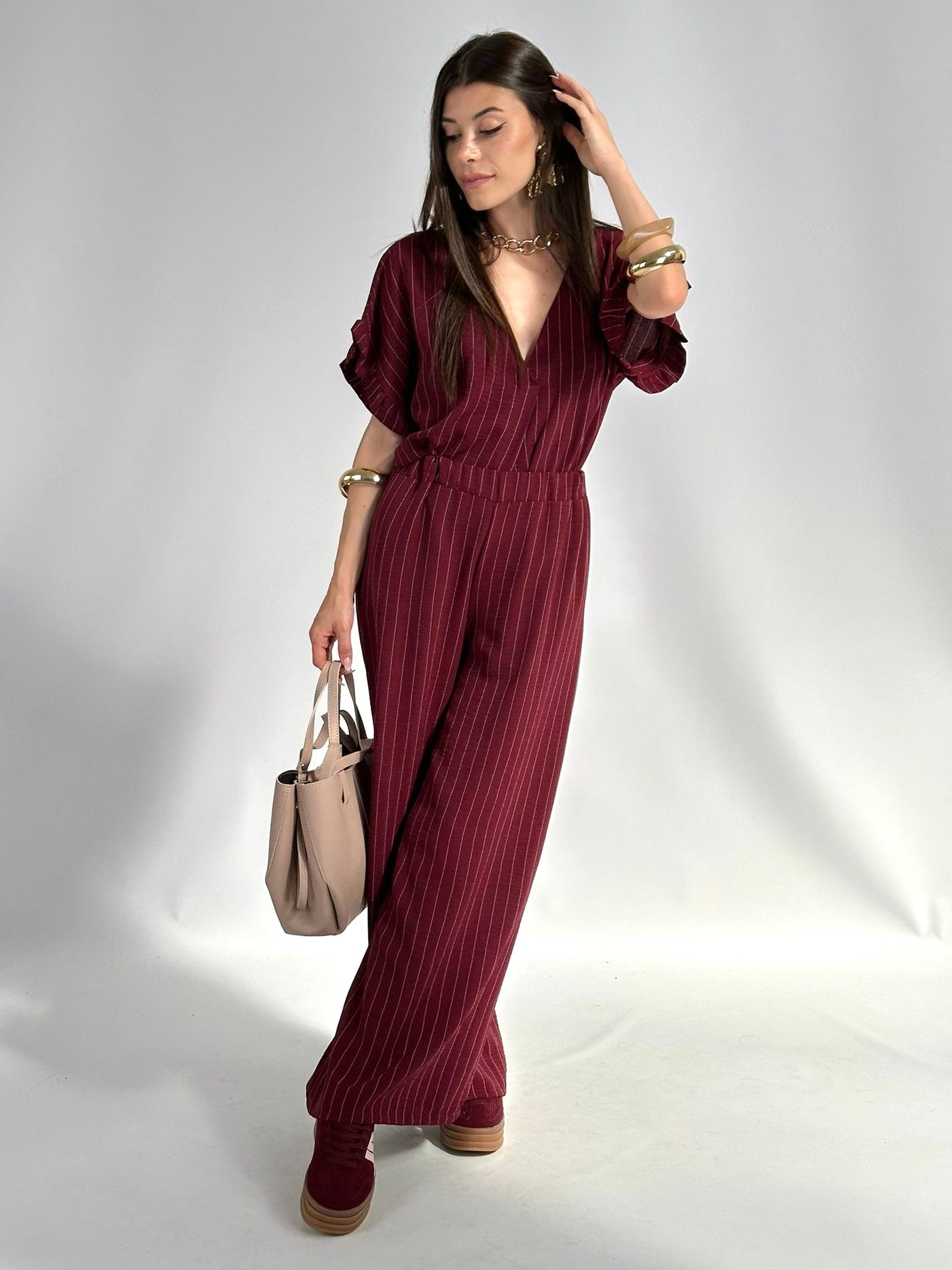 Completo Samantha bordeaux