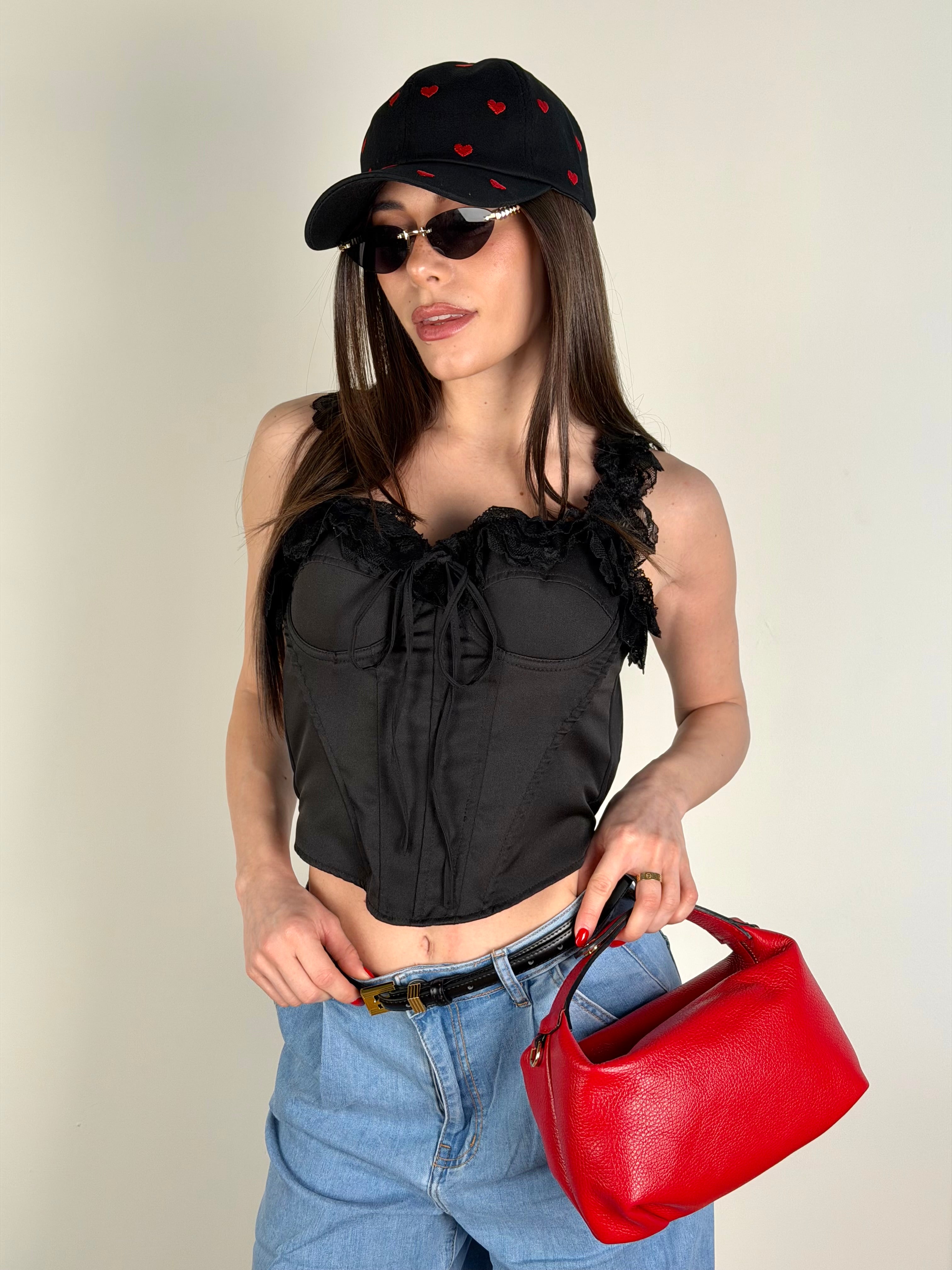 Corpetto Virginia nero