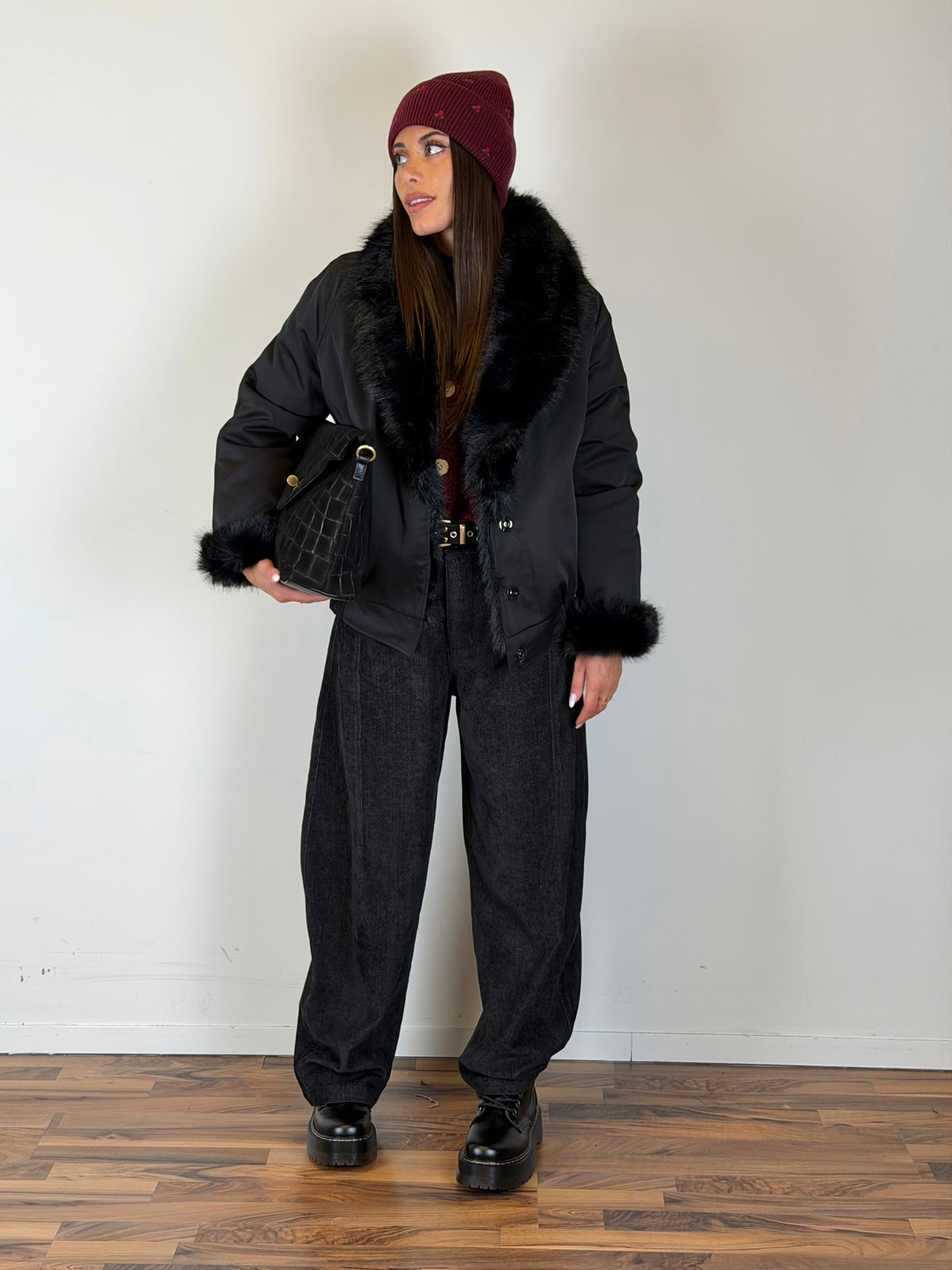 Pelliccia Lily nero