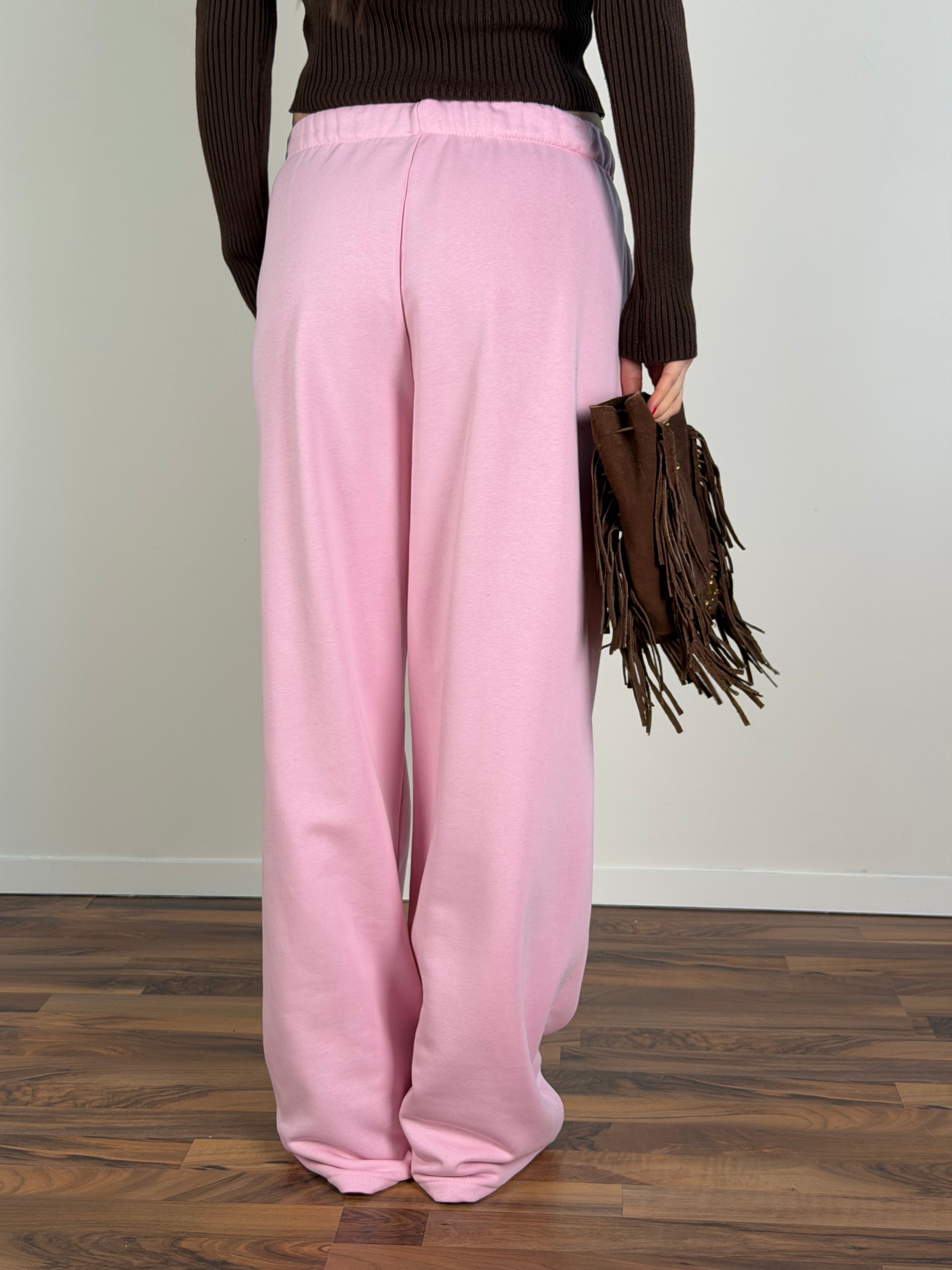 Pantalone tuta City rosa