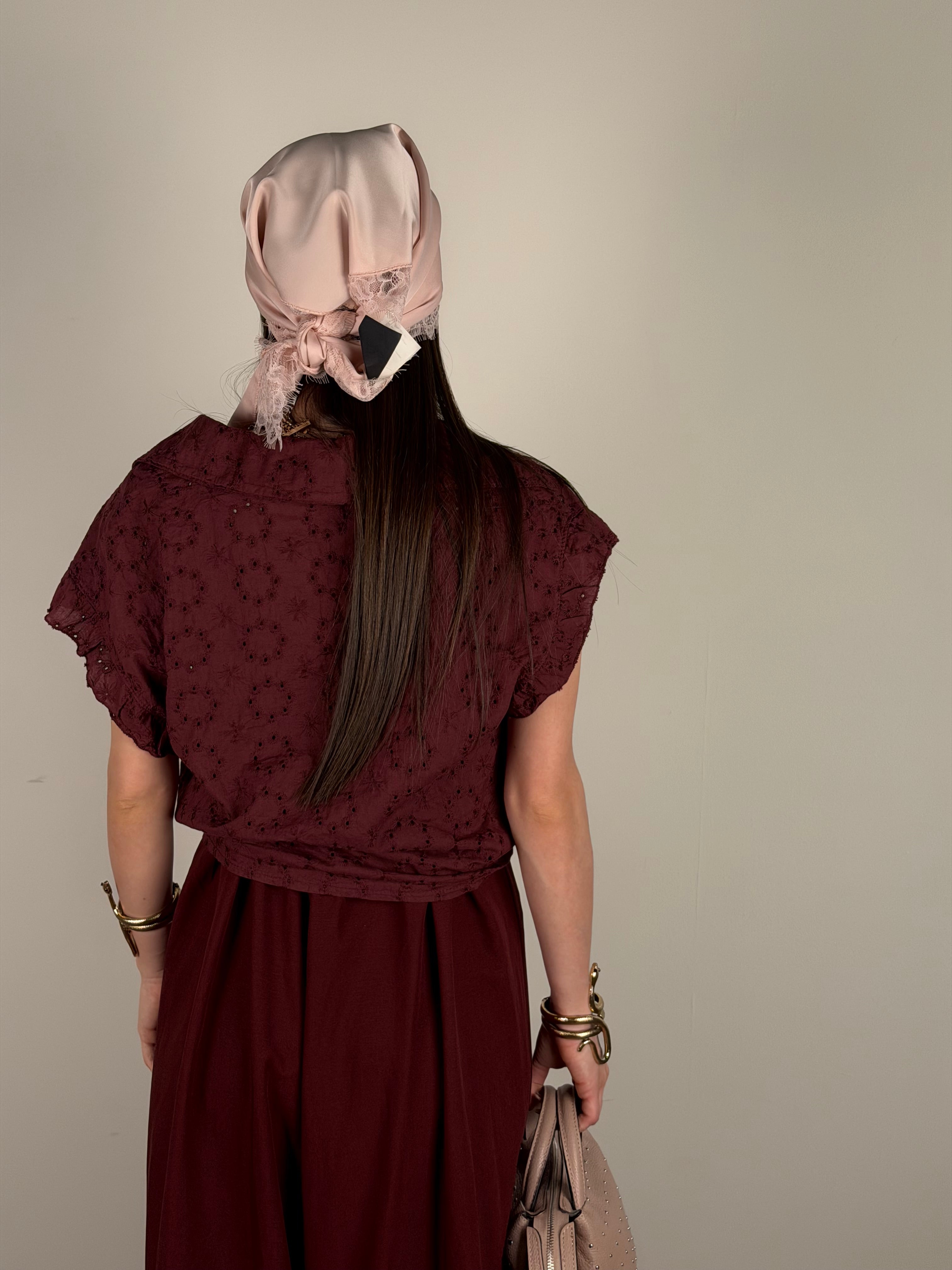 Camicia Siria bordeaux