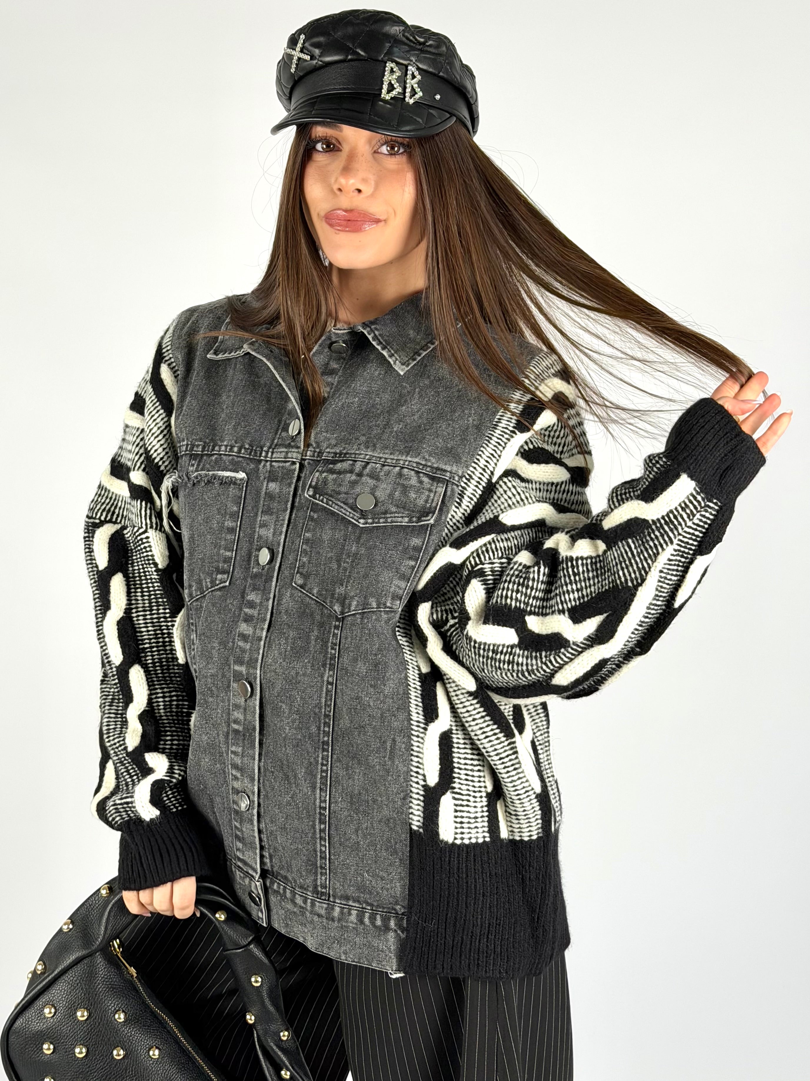 Giubbino maniche maglia Indie