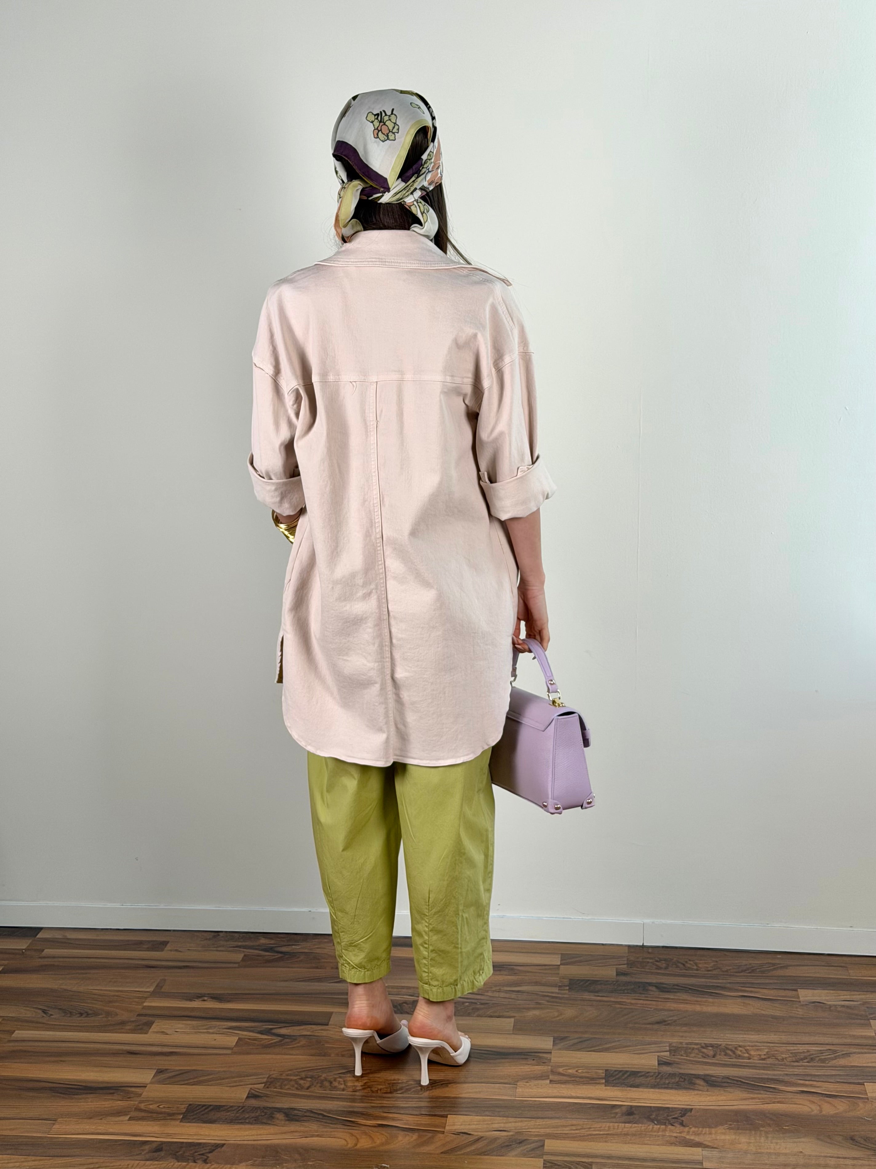 Giubbino jeans Zeudi rosa