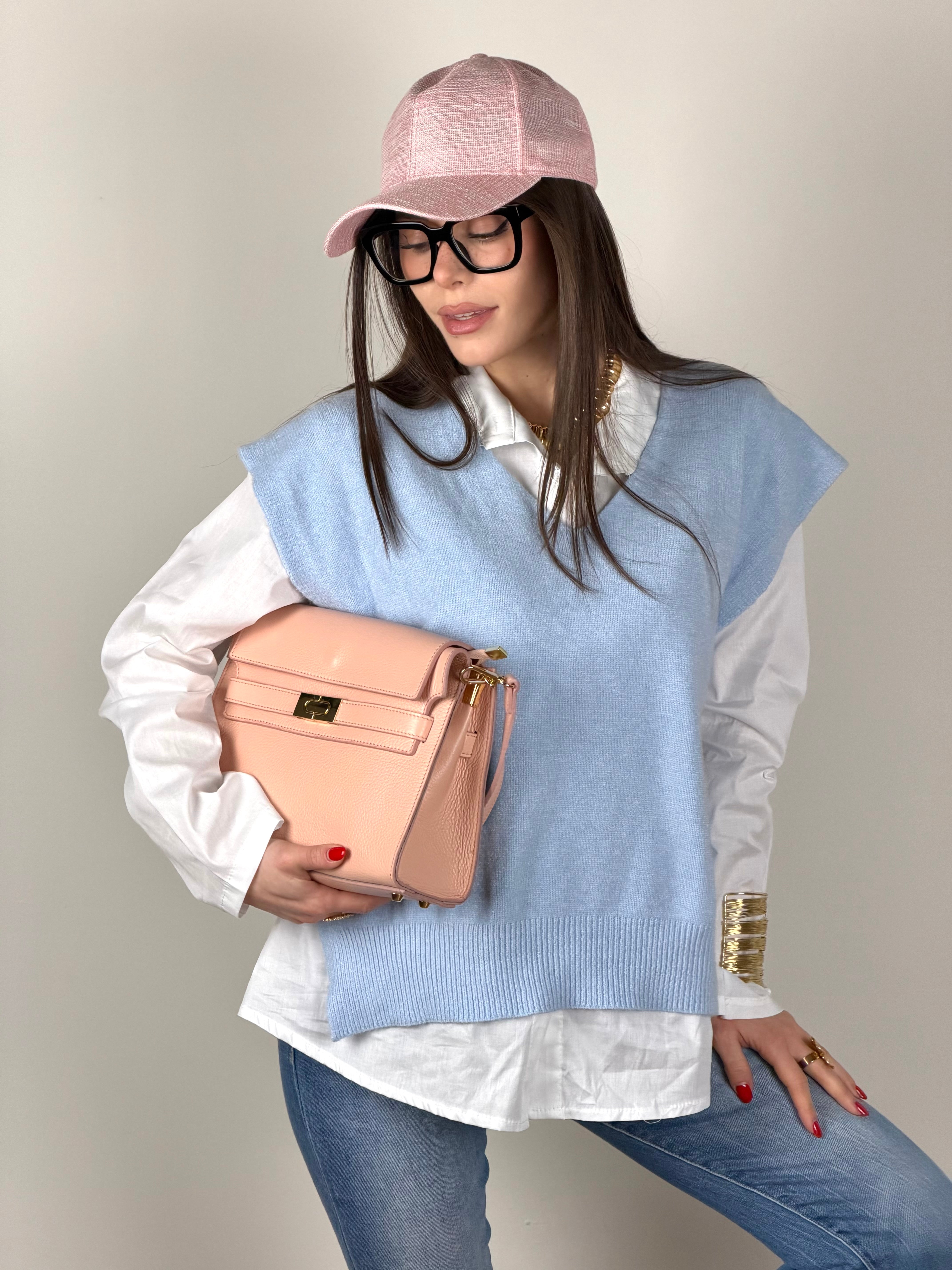 Gilet Matisse celeste