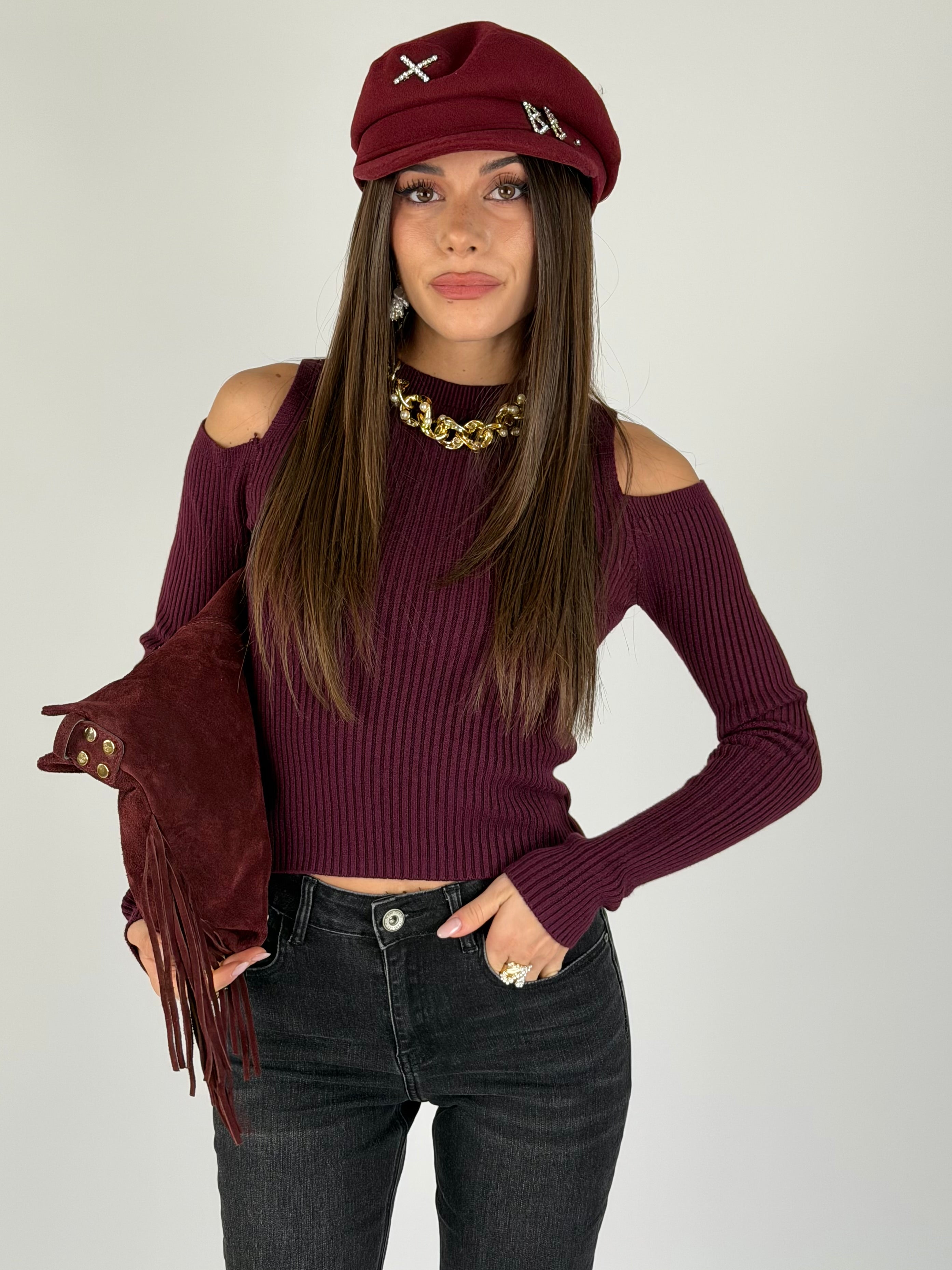 Maglia Lady D bordeaux