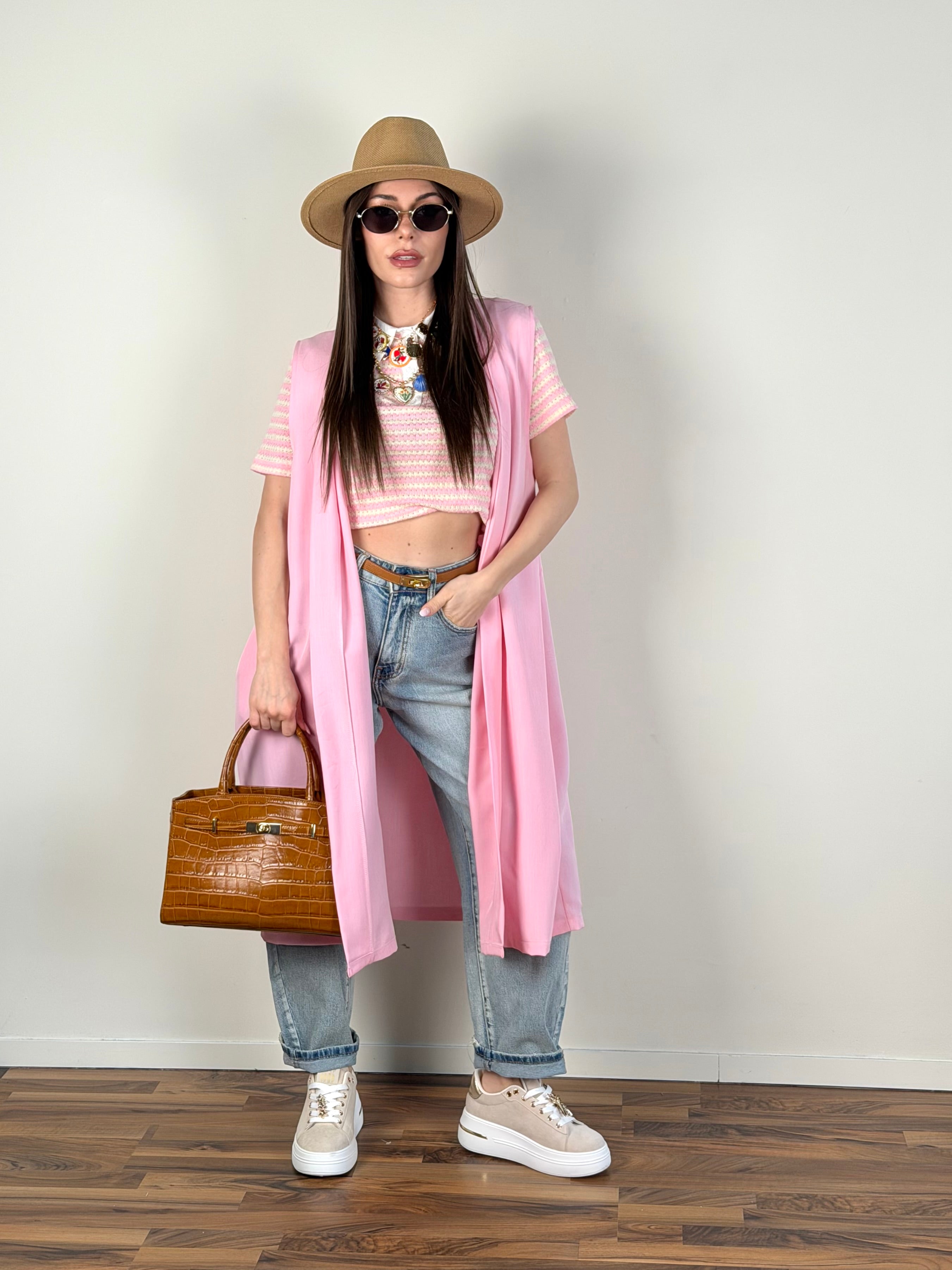 Cardigan Palermo rosa