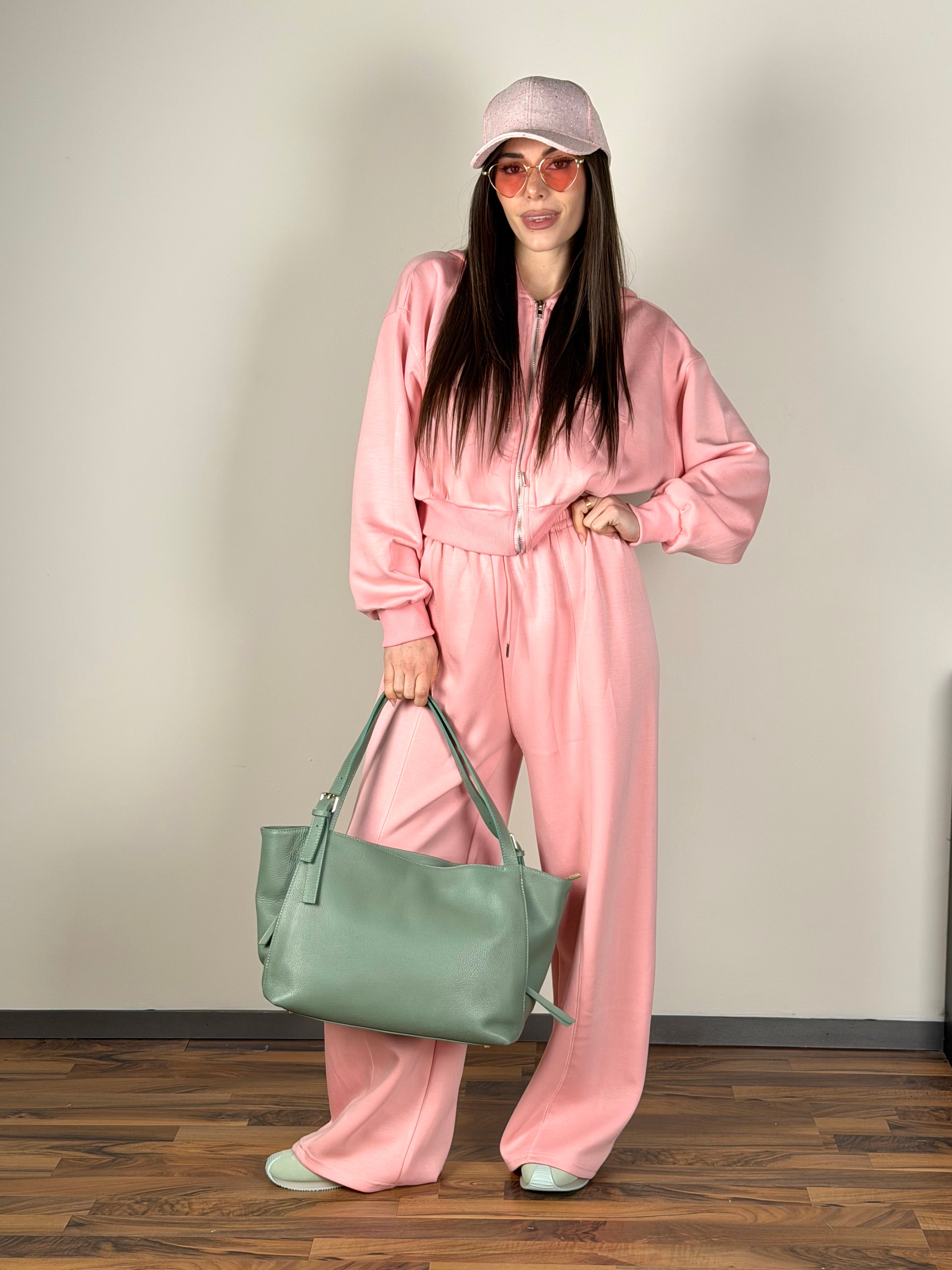 Tuta sportiva Soleil rosa