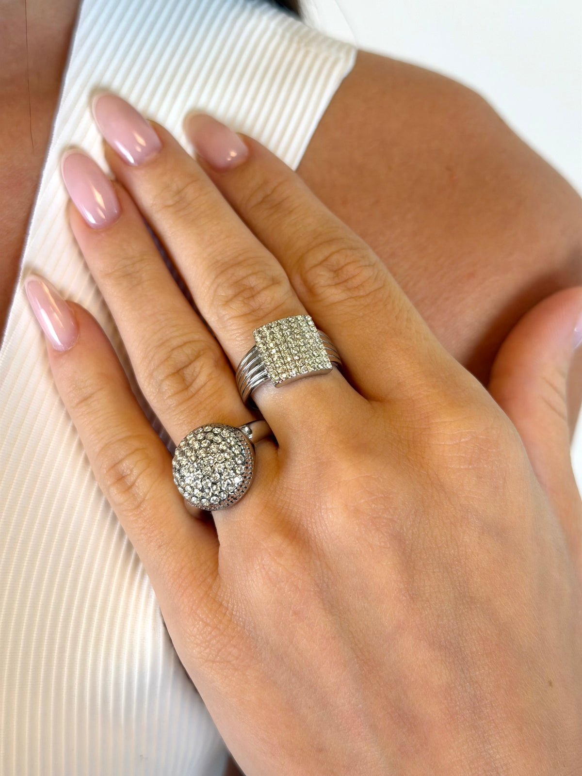 Anello sfera  - collezione diamond