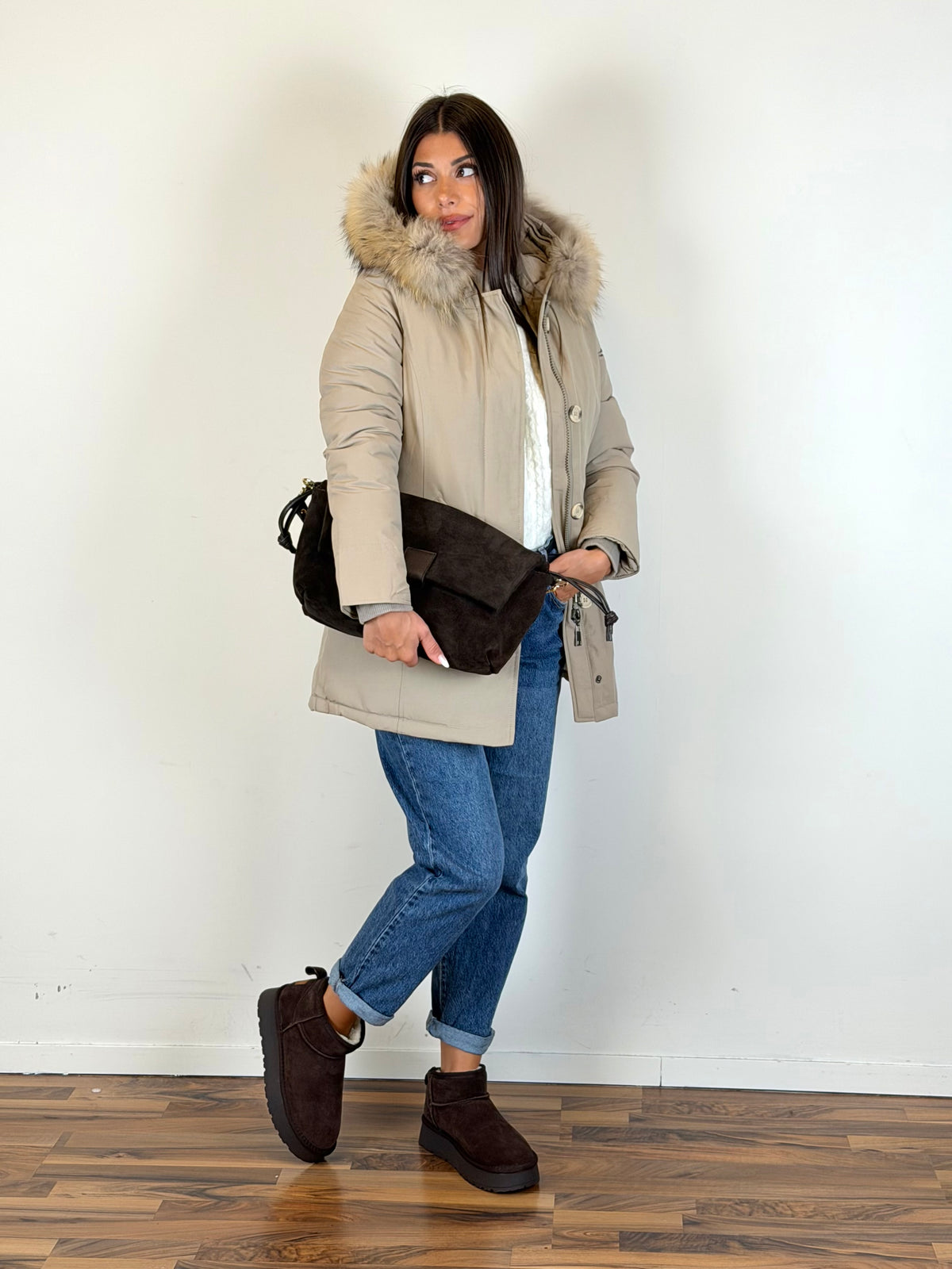 Parka beige