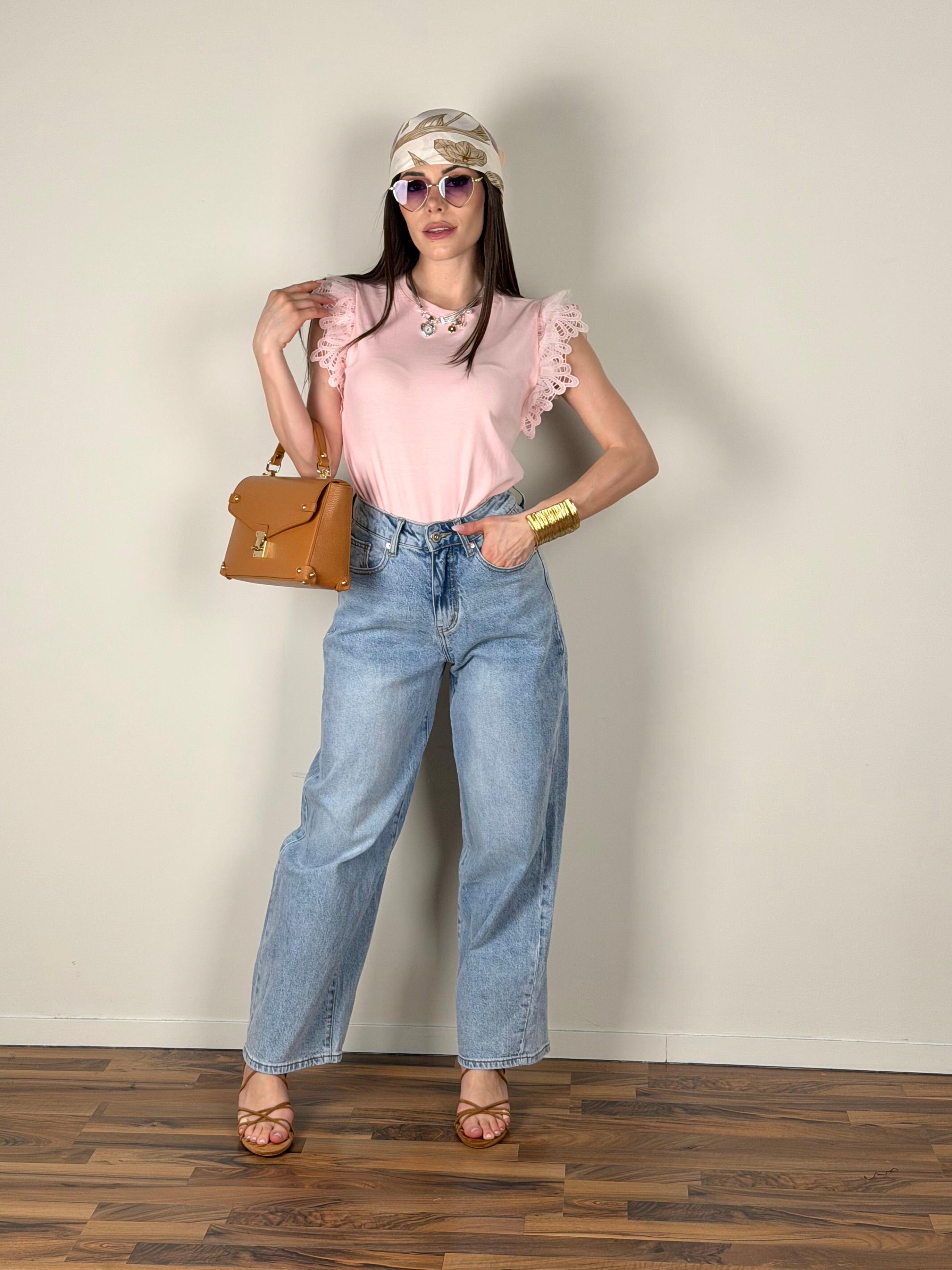 T-shirt Barcellona rosa