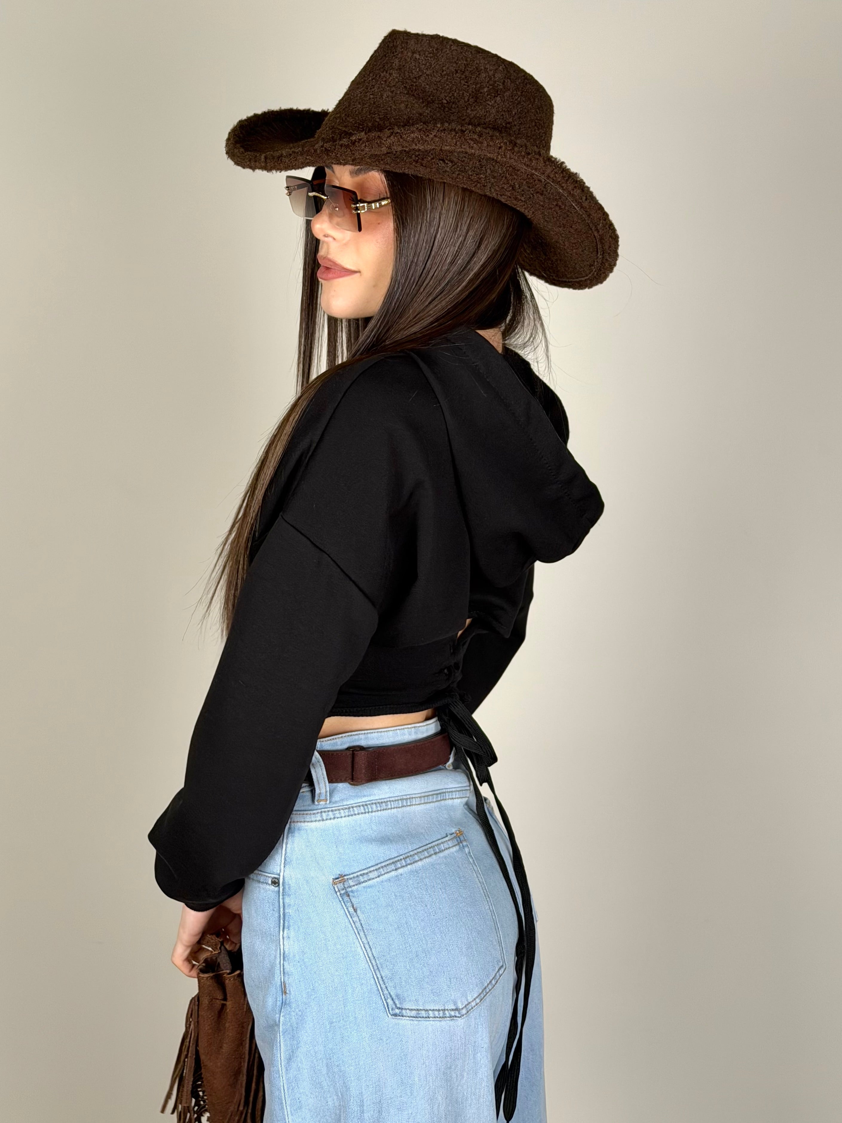 Felpa Las Vegas nera