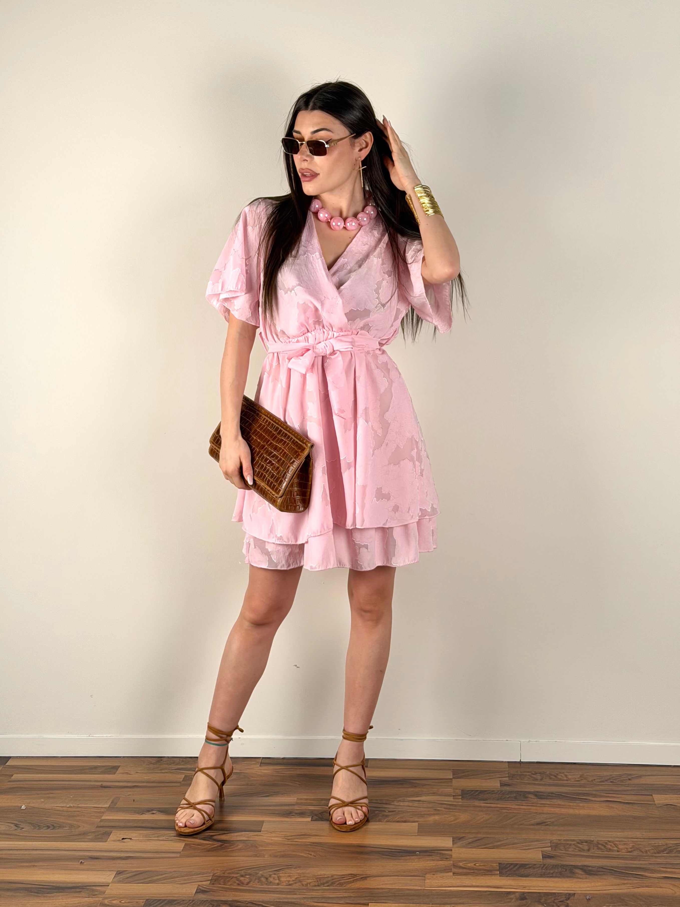 Abito Boho rosa