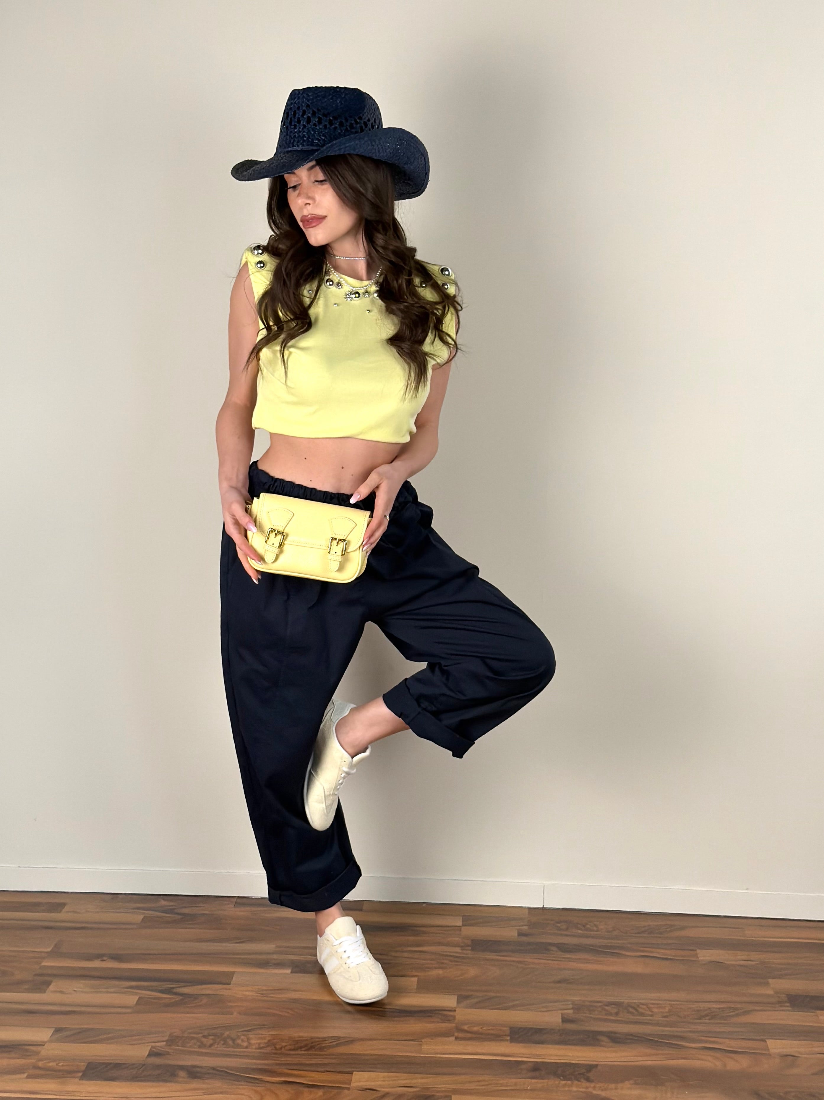 Pantalone Mariah blu