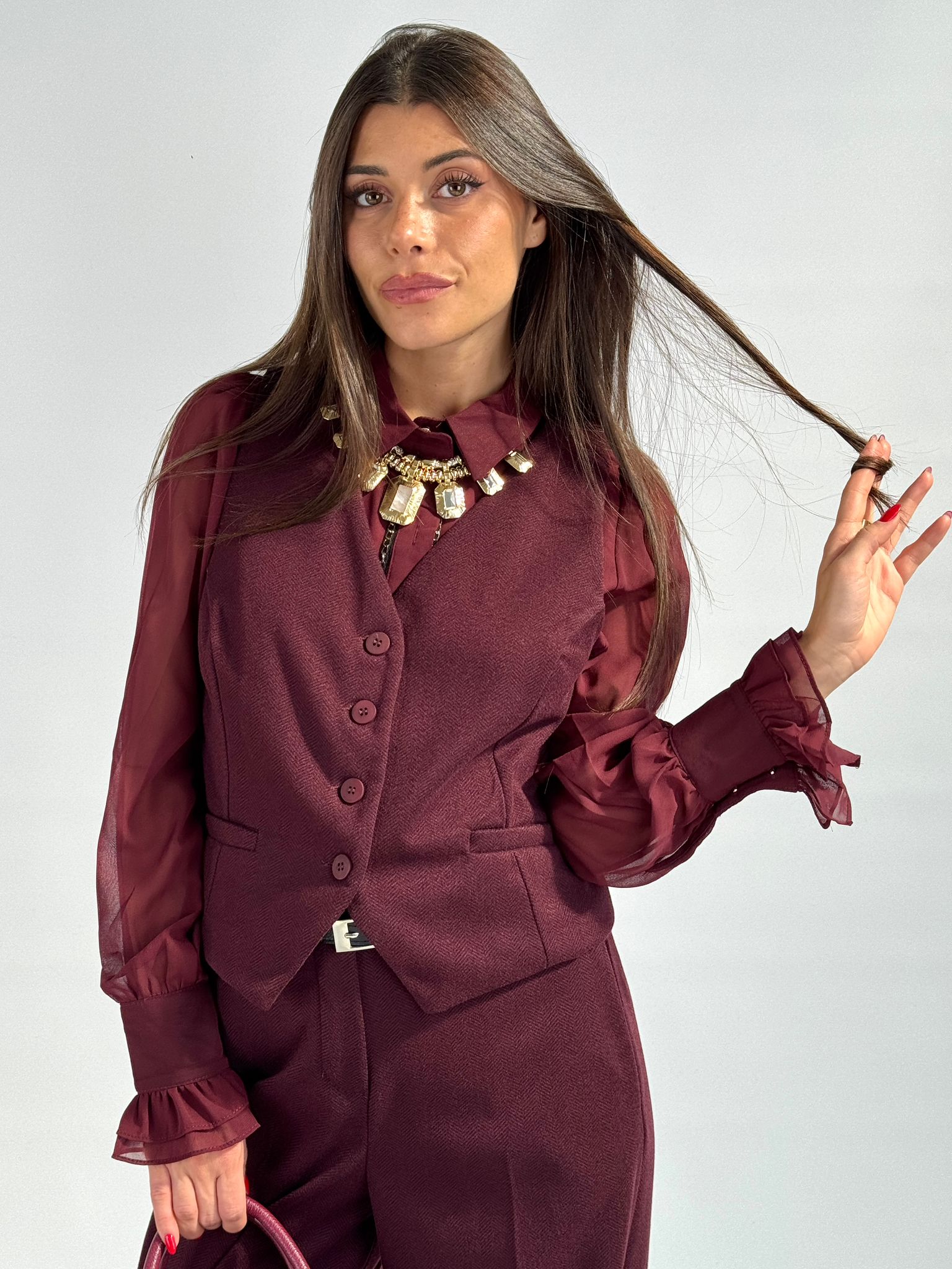 Completo Svezia bordeaux