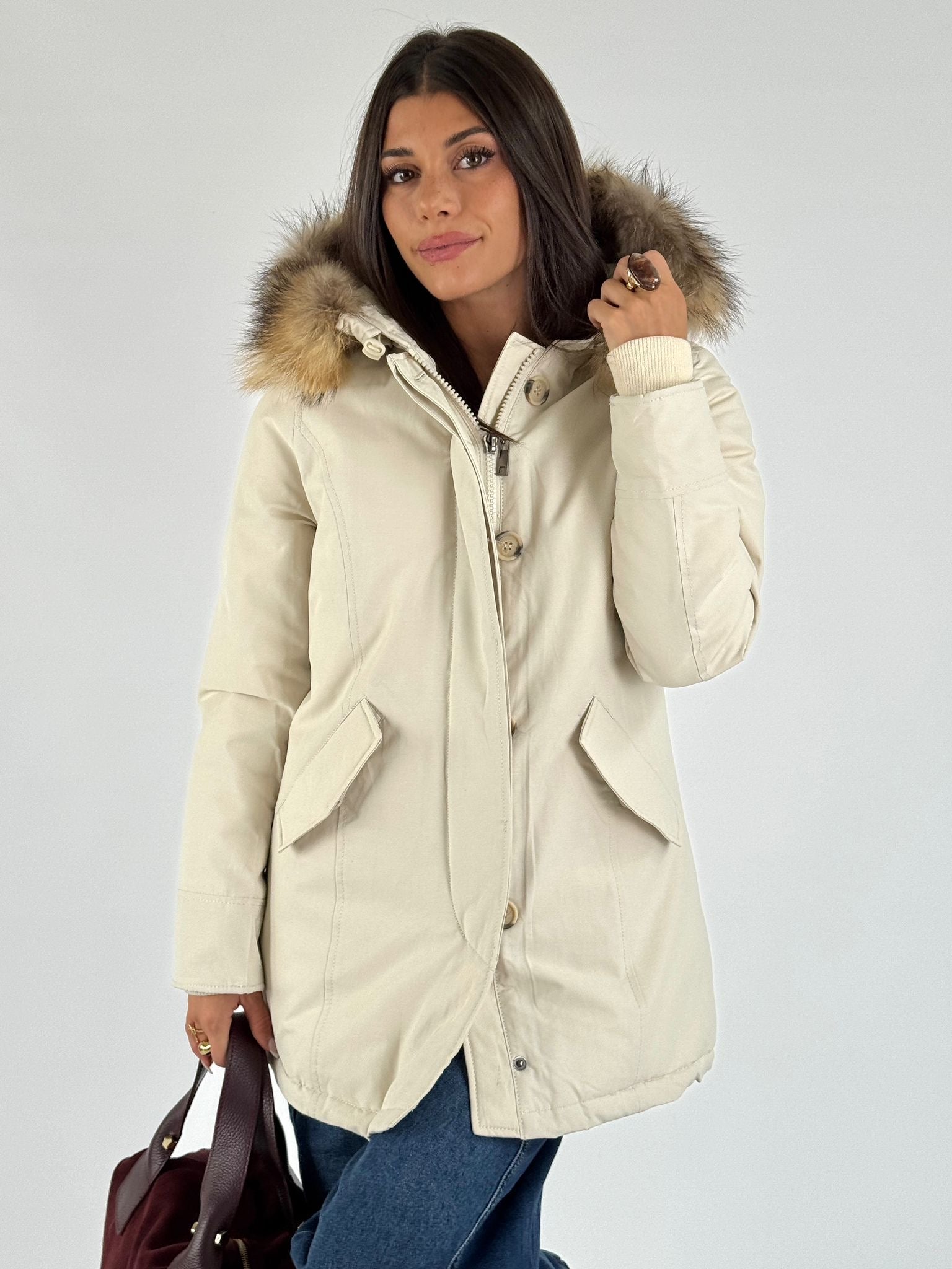 Giaccone Parka bianco