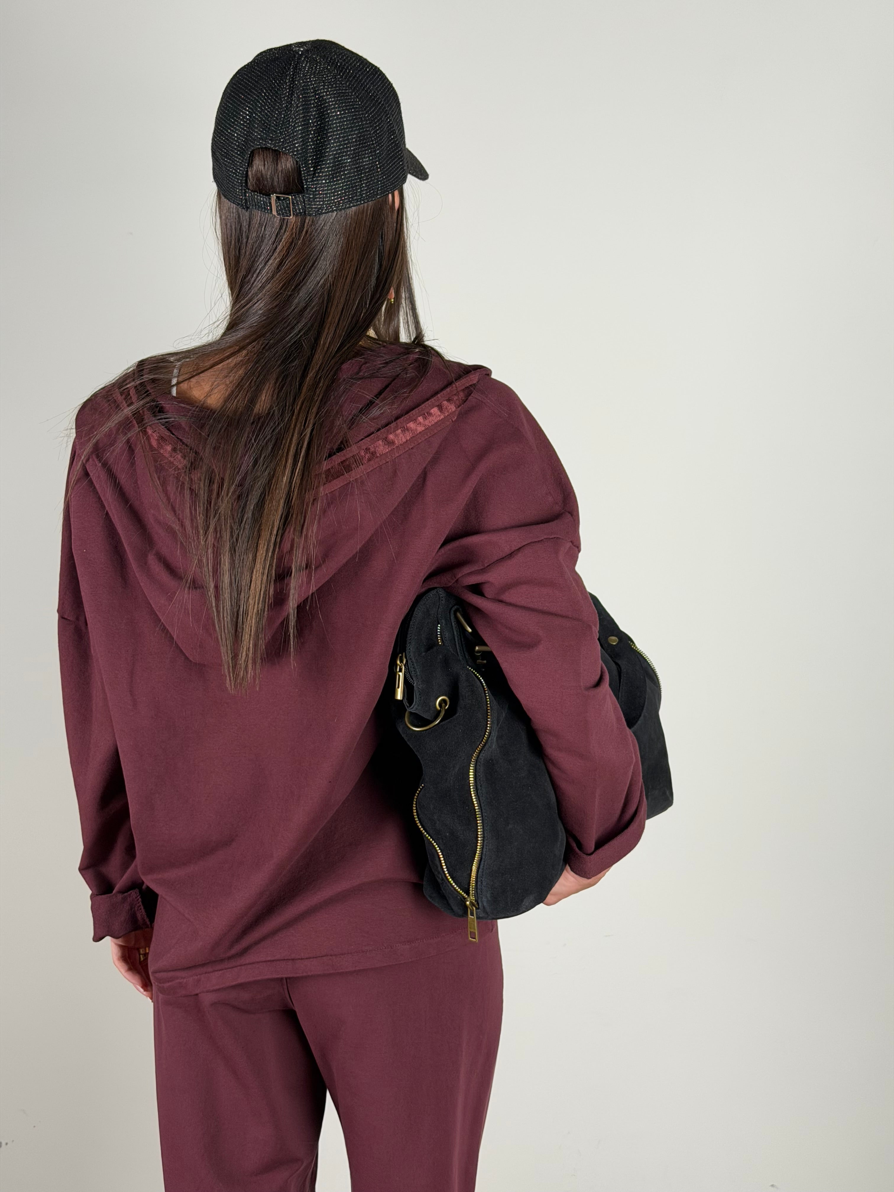 Felpa Divine bordeaux