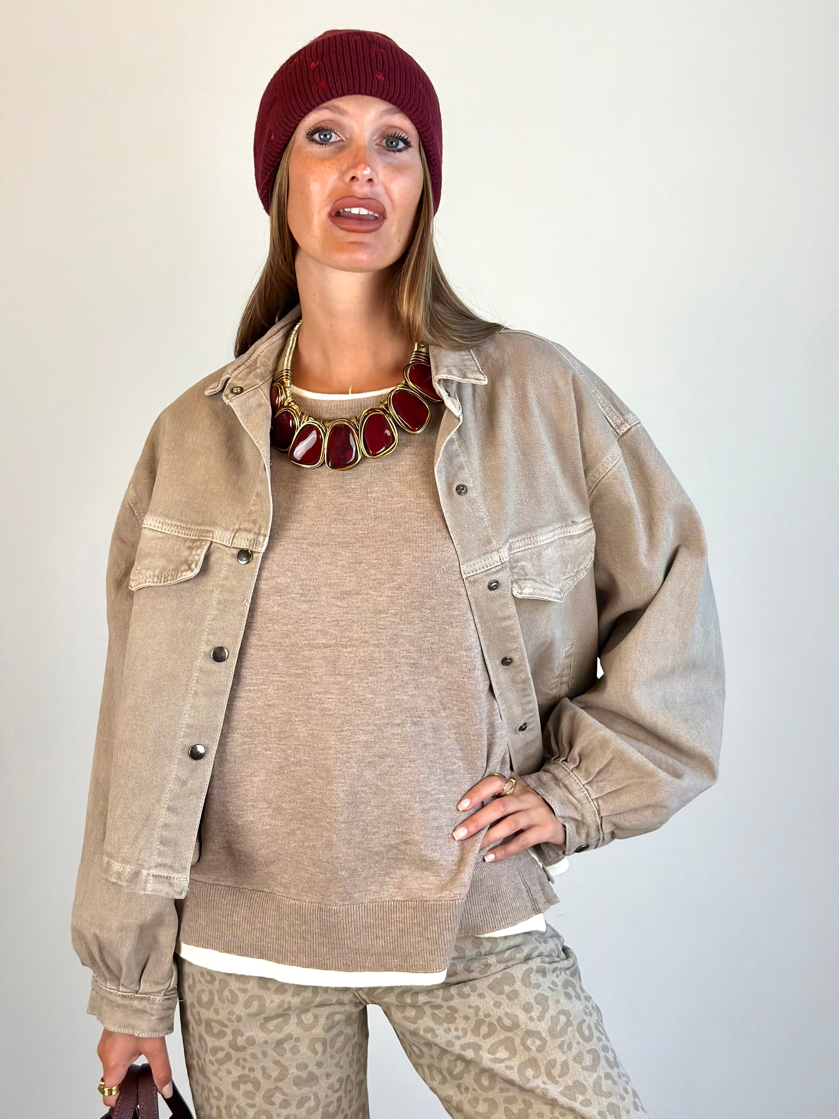 Giubbino Champagne beige