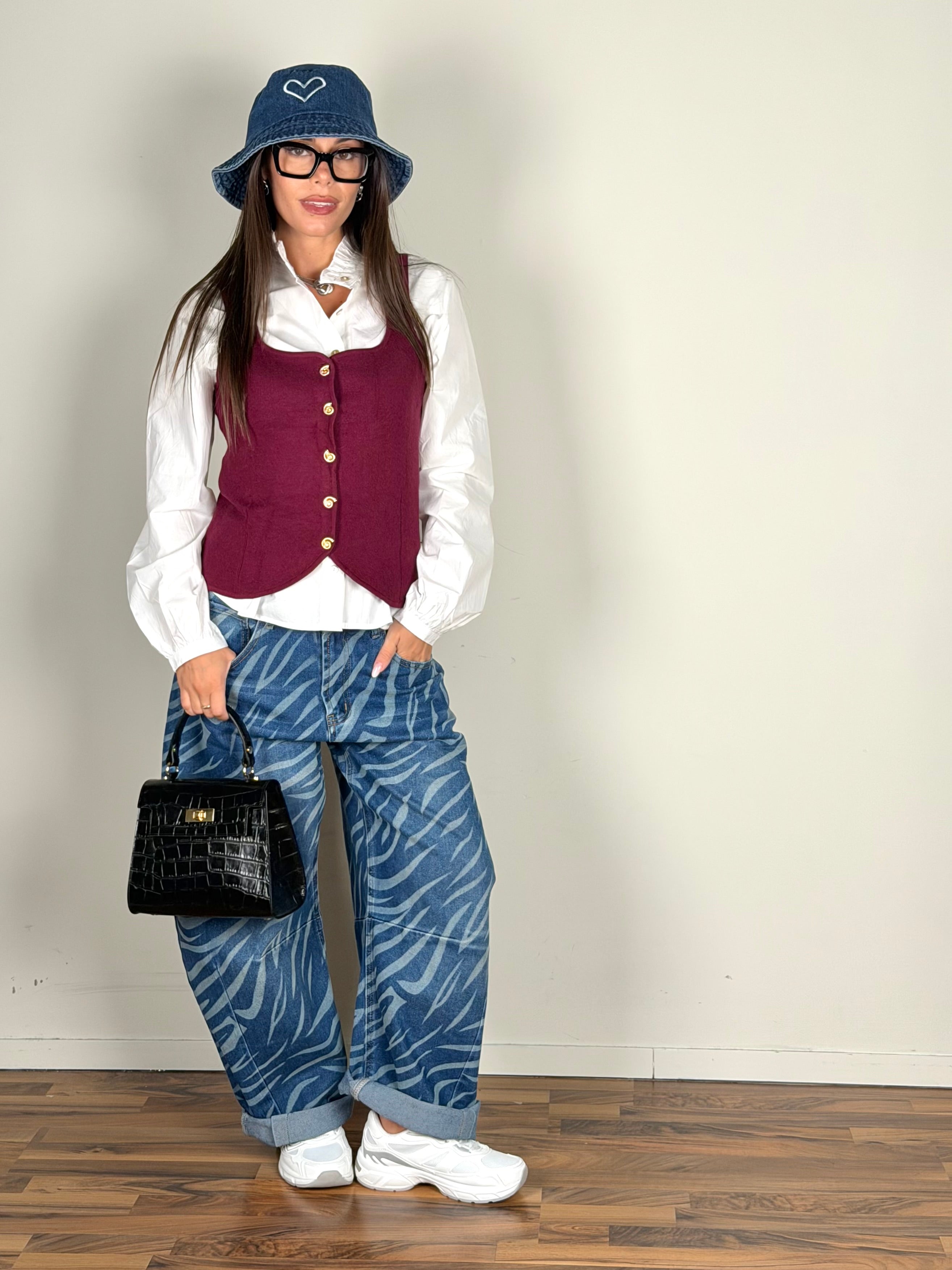 Maglia Polinesia bordeaux