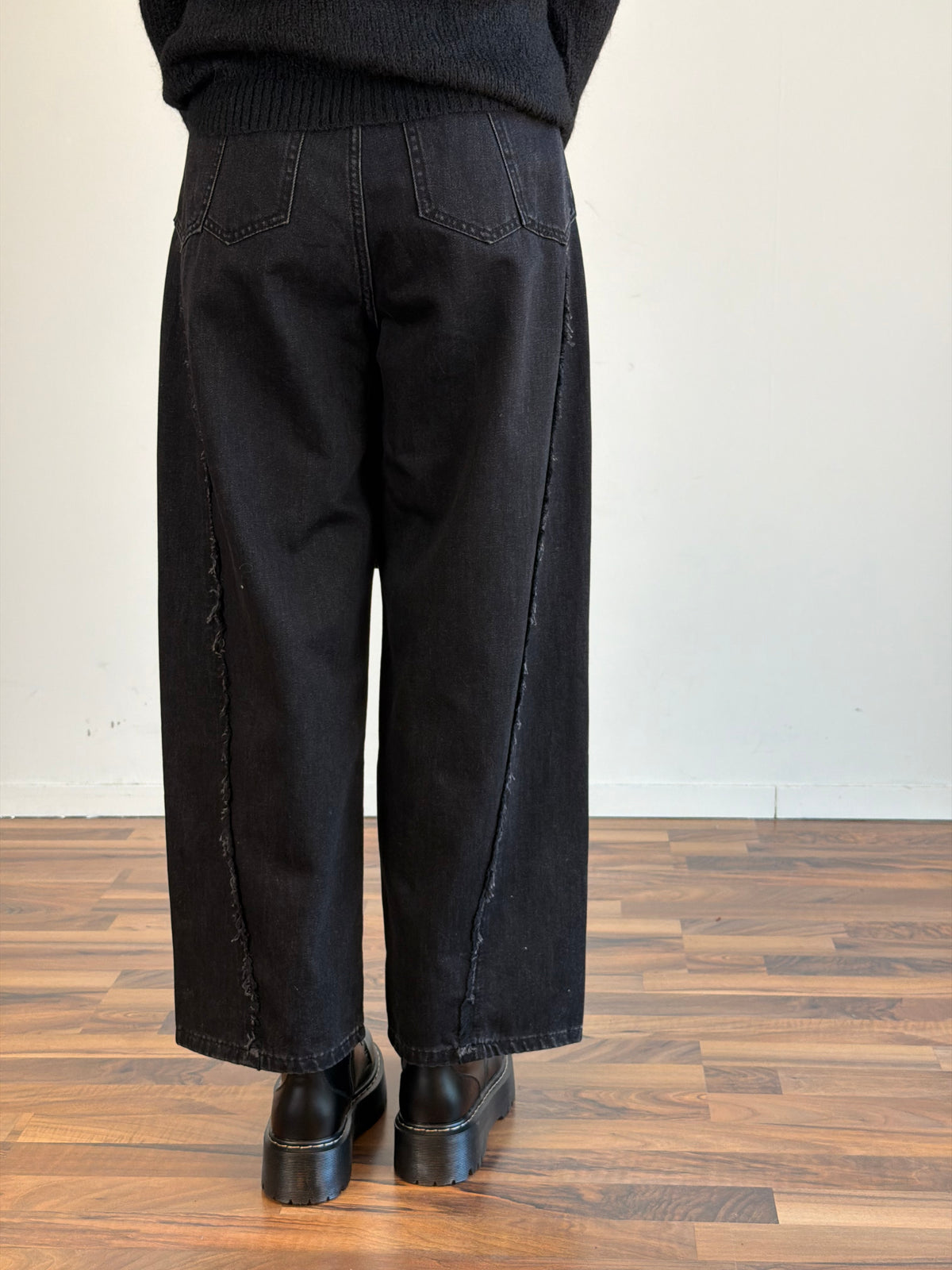 Jeans Sfrangiato nero