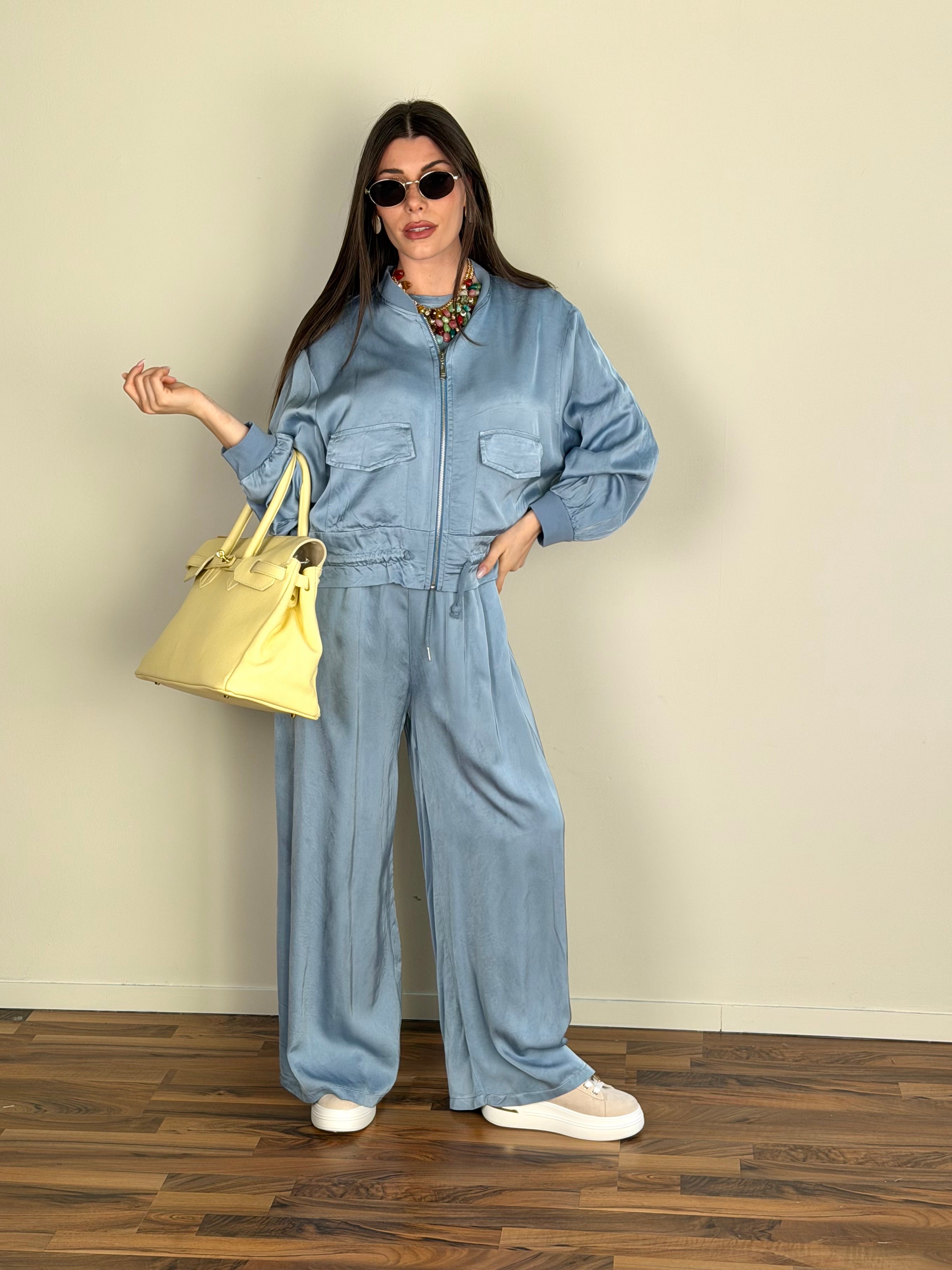 Felpa Miranda celeste