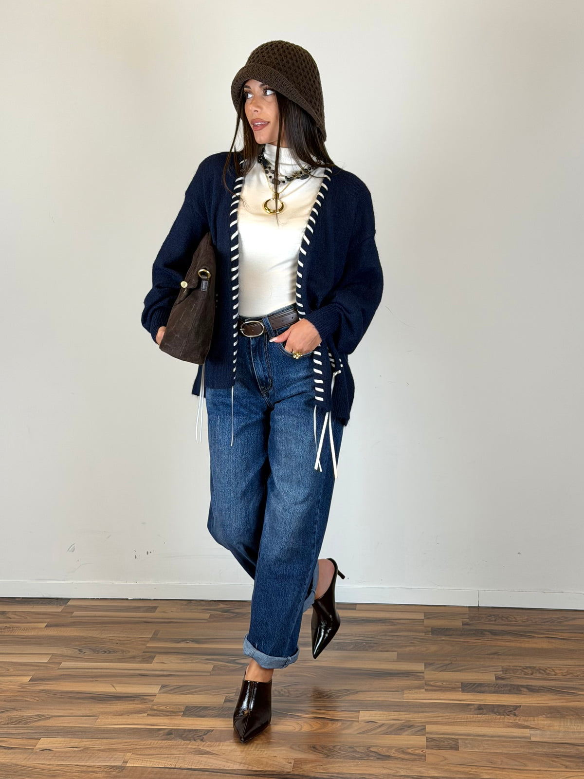 Cardigan Narciso blu