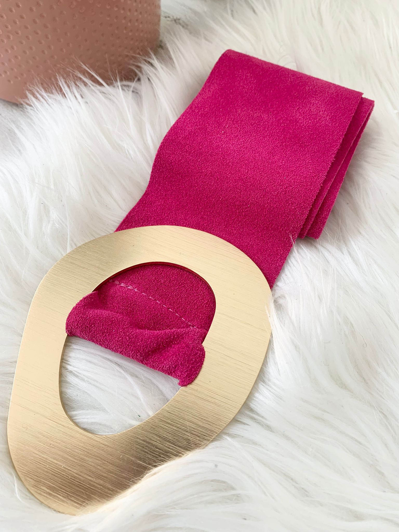 FUSCIACCA camoscio fibbia maxi