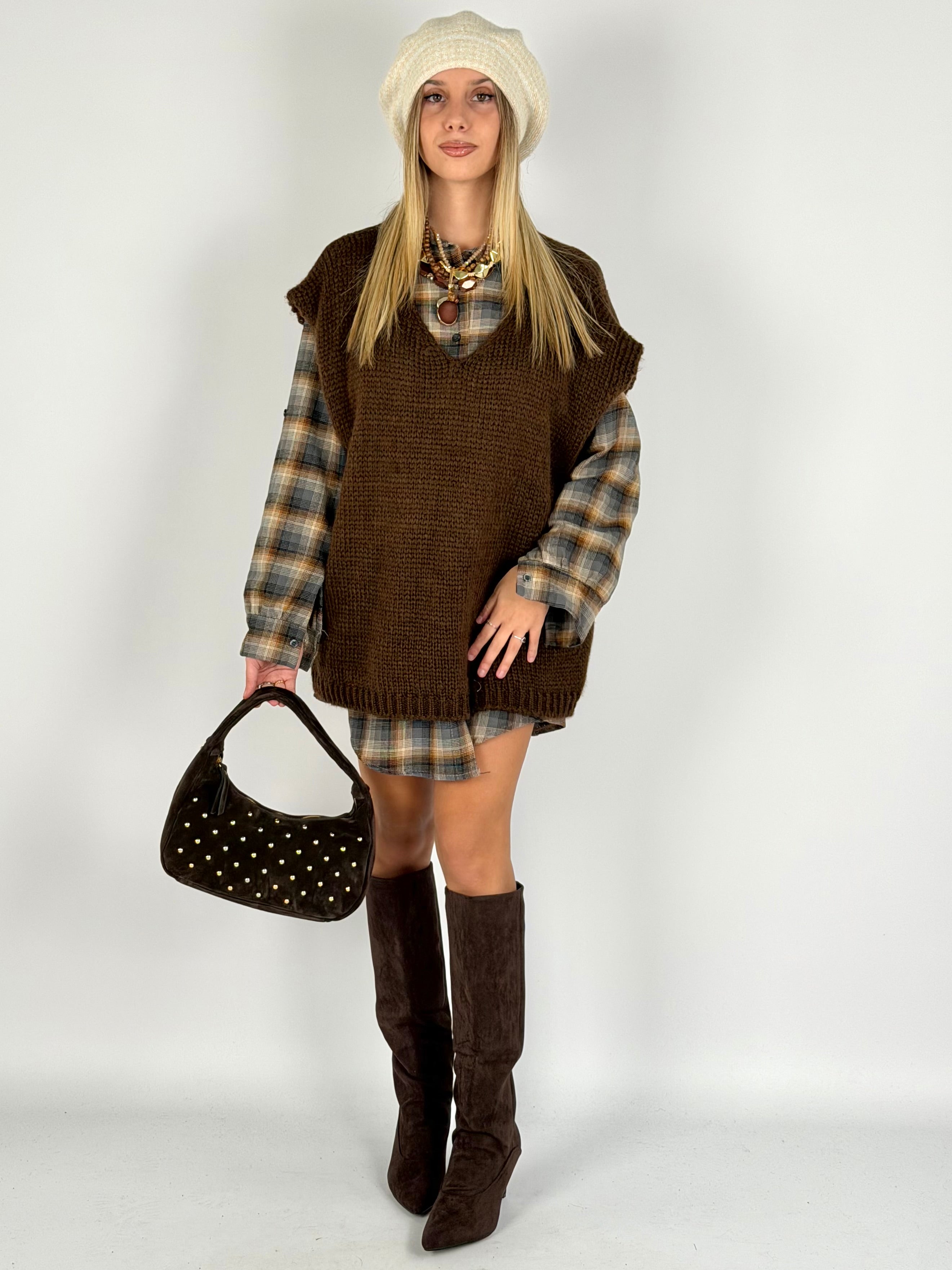 Smanicato + sciarpa Moro