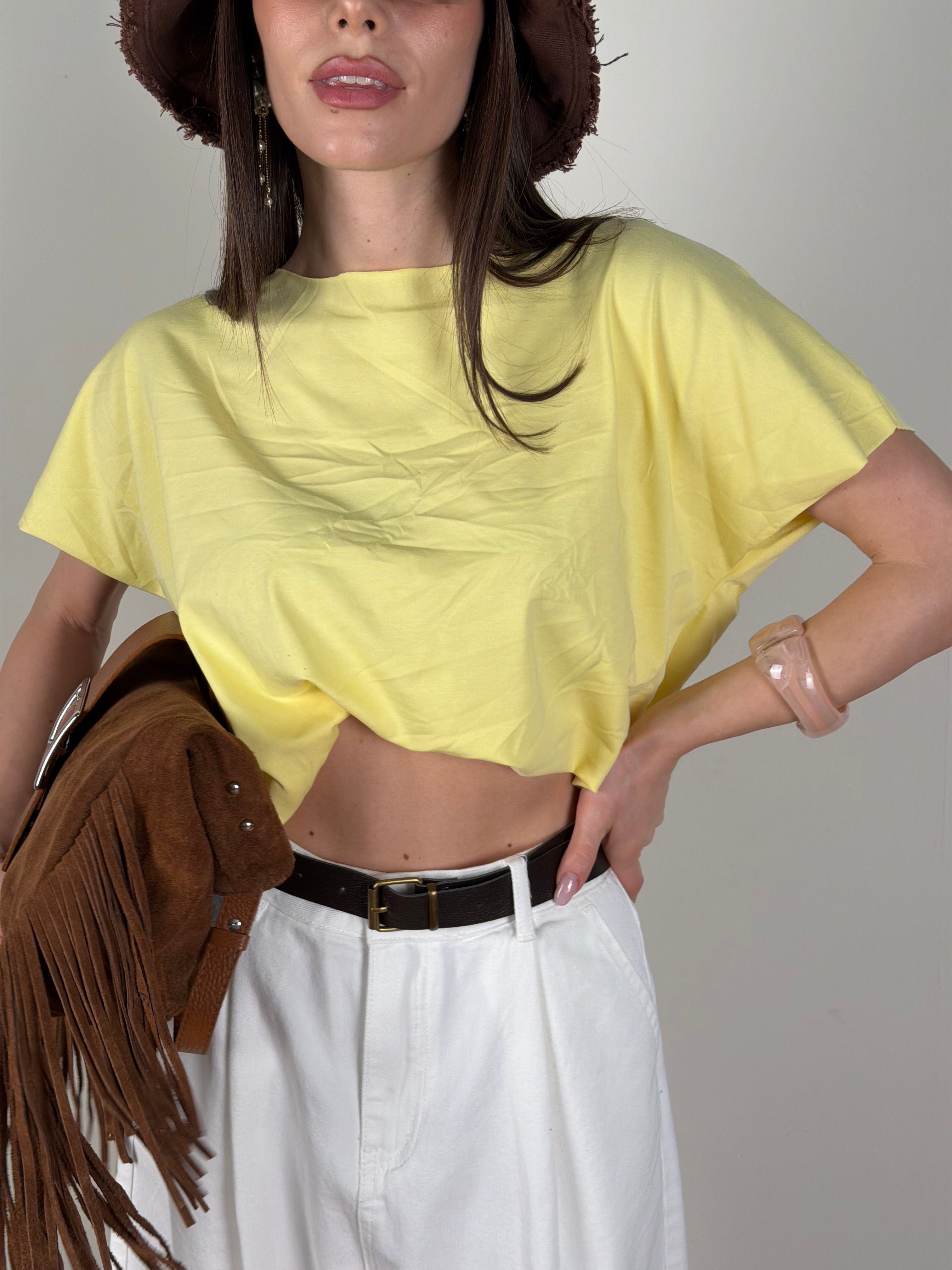 T-shirt Olivia gialla