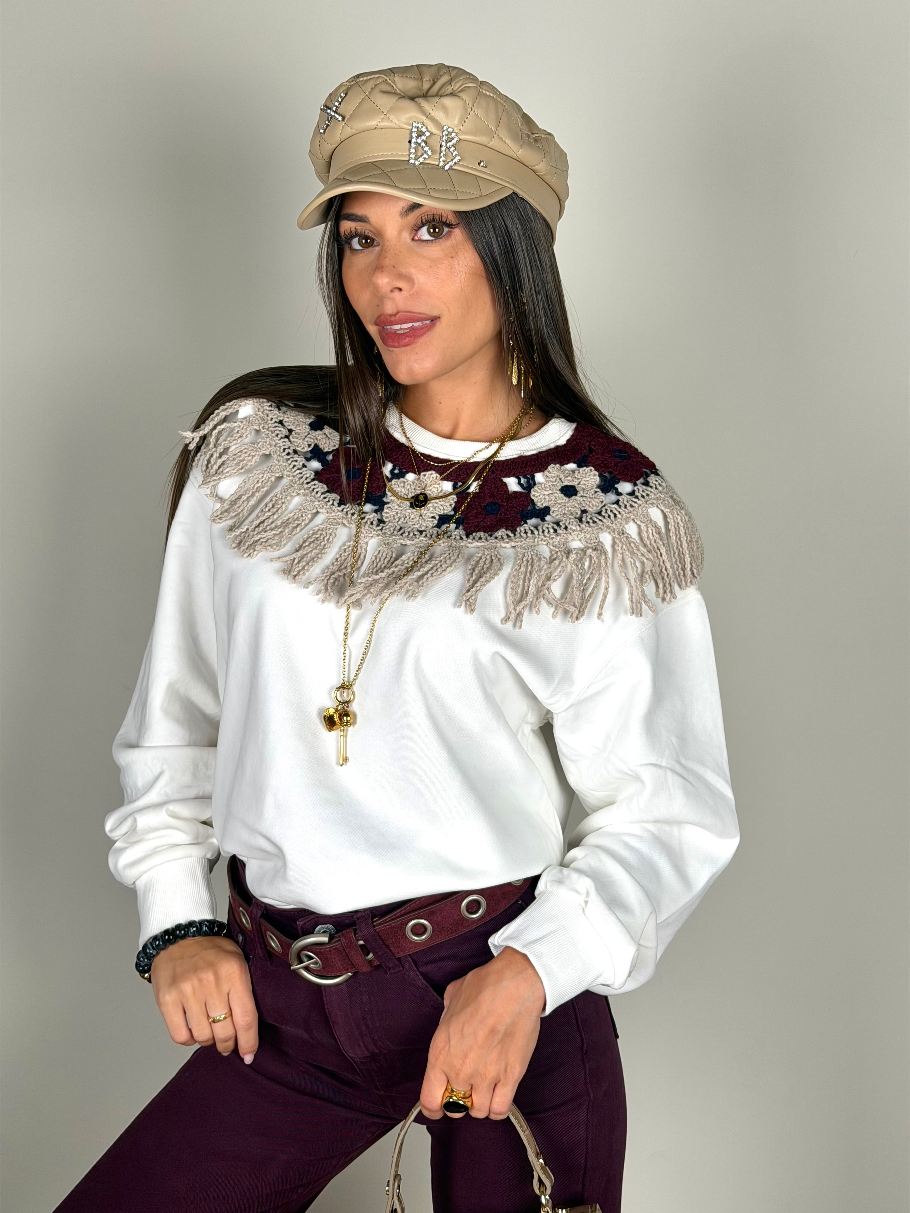Felpa Indie bordeaux