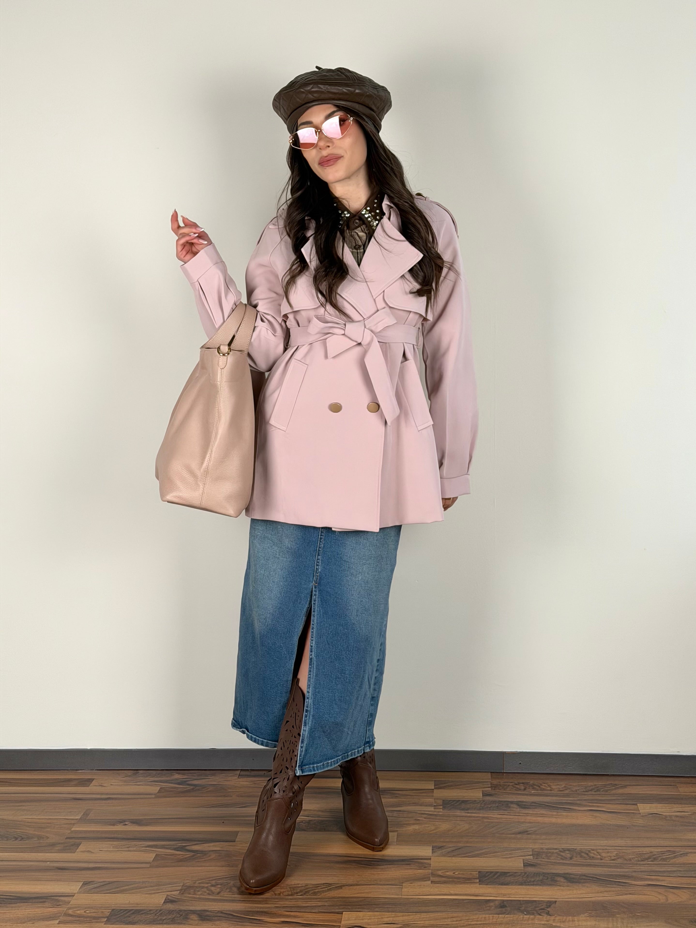 Trench Morgan rosa