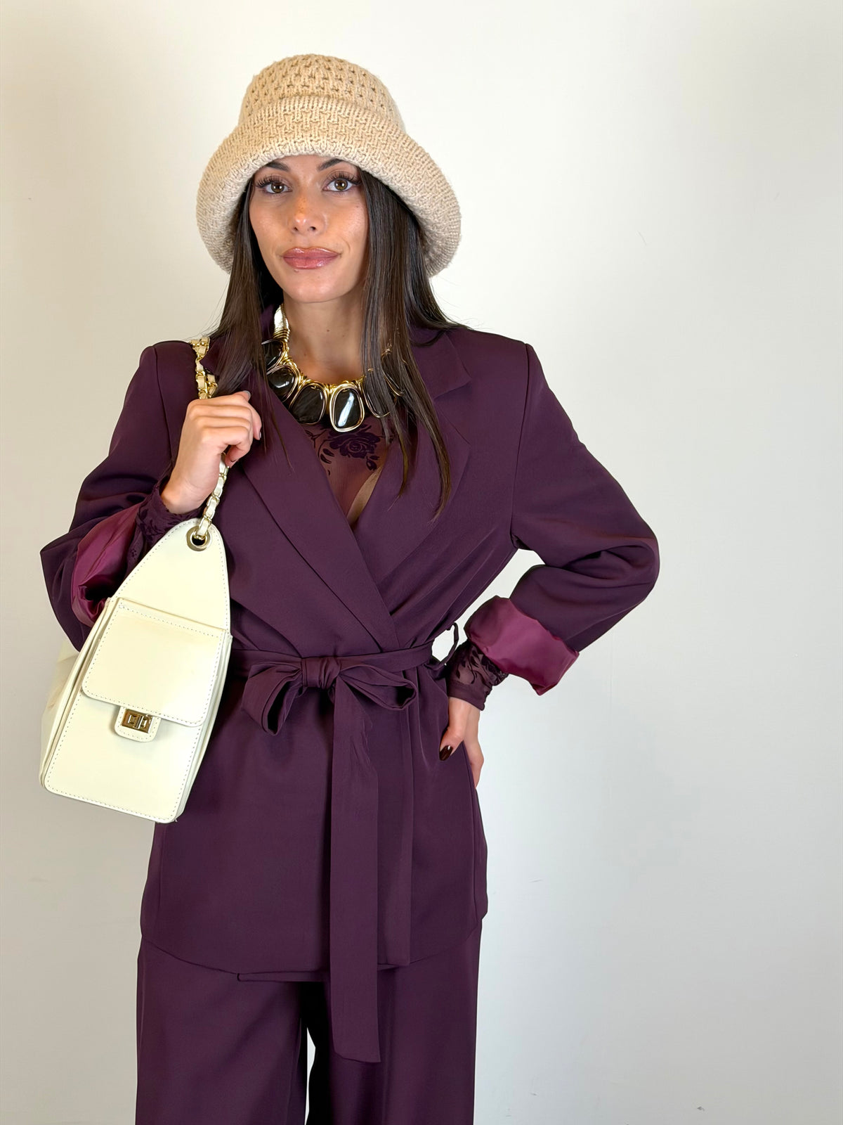Tailleur Modern bordeaux