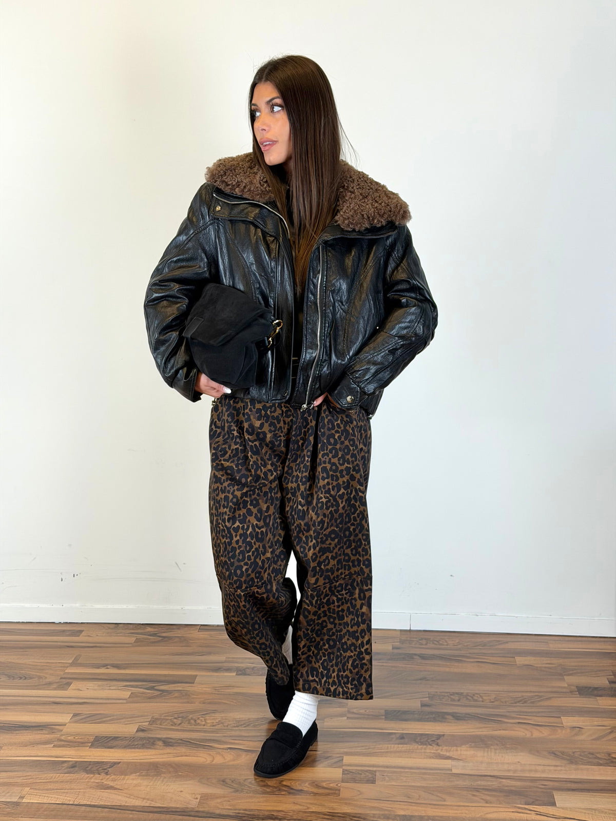 Cappotto Bomber Rebel nero