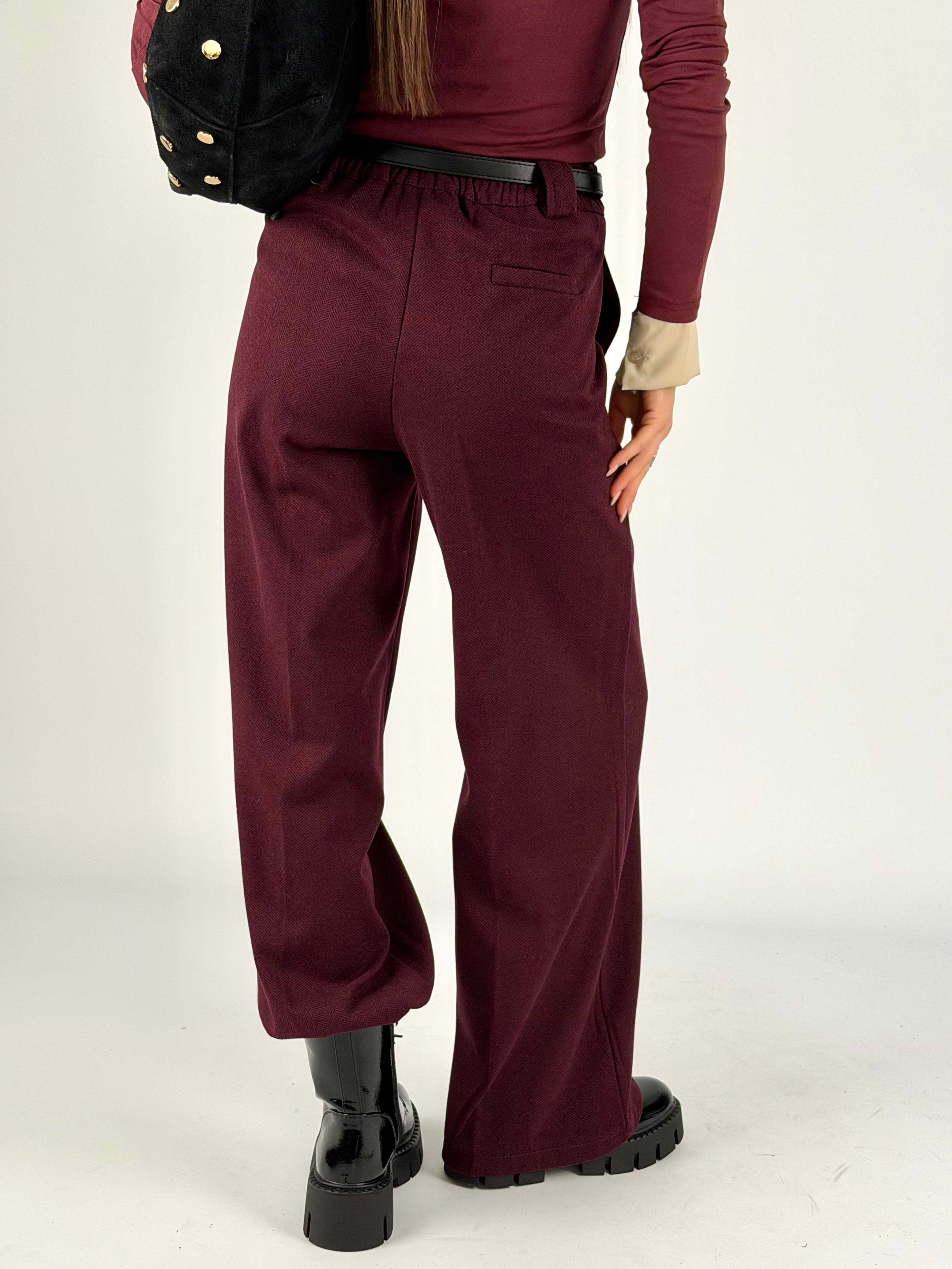 Pantalone completo Lumy bordeaux