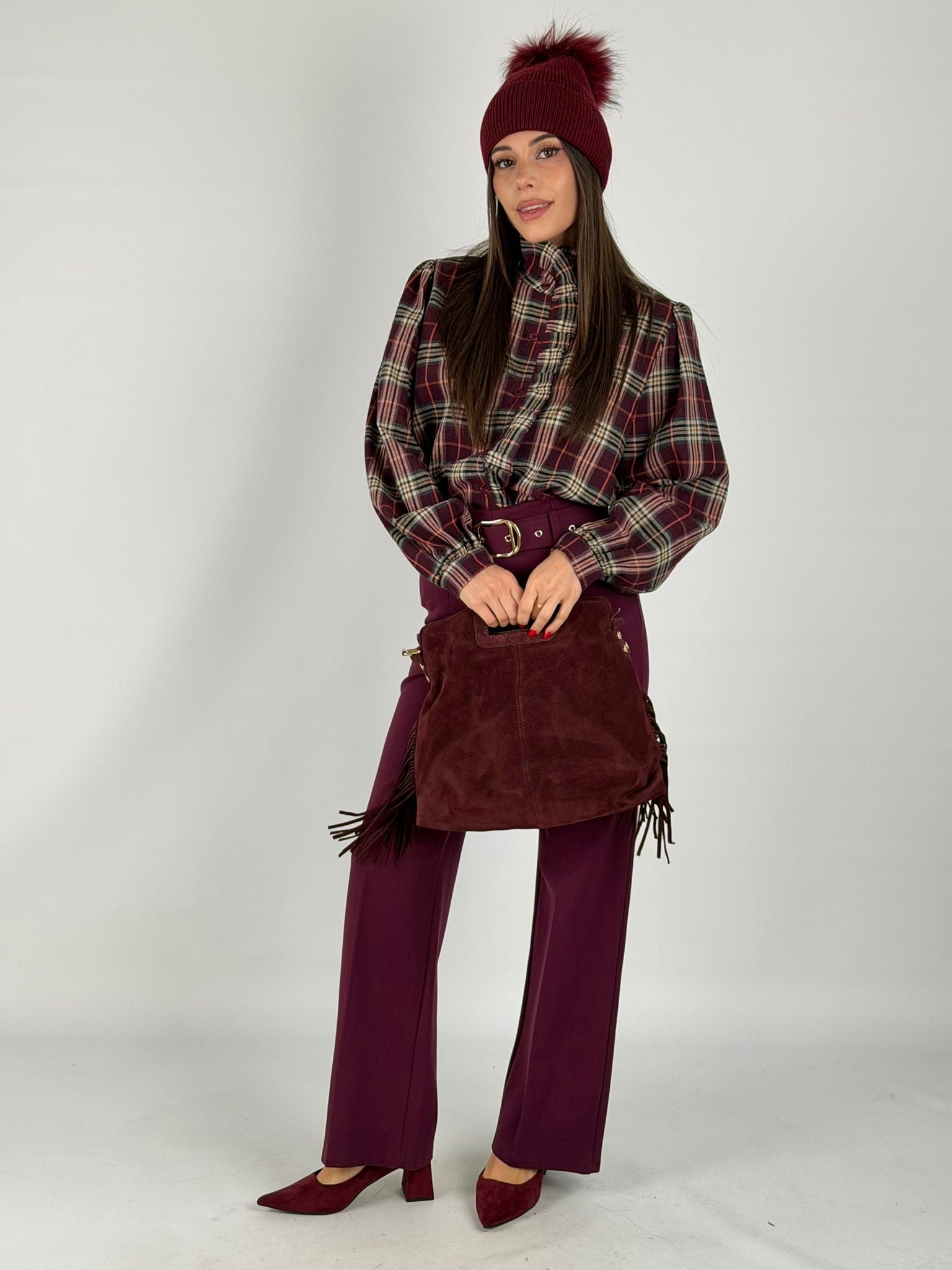 Camicia Desy bordeaux