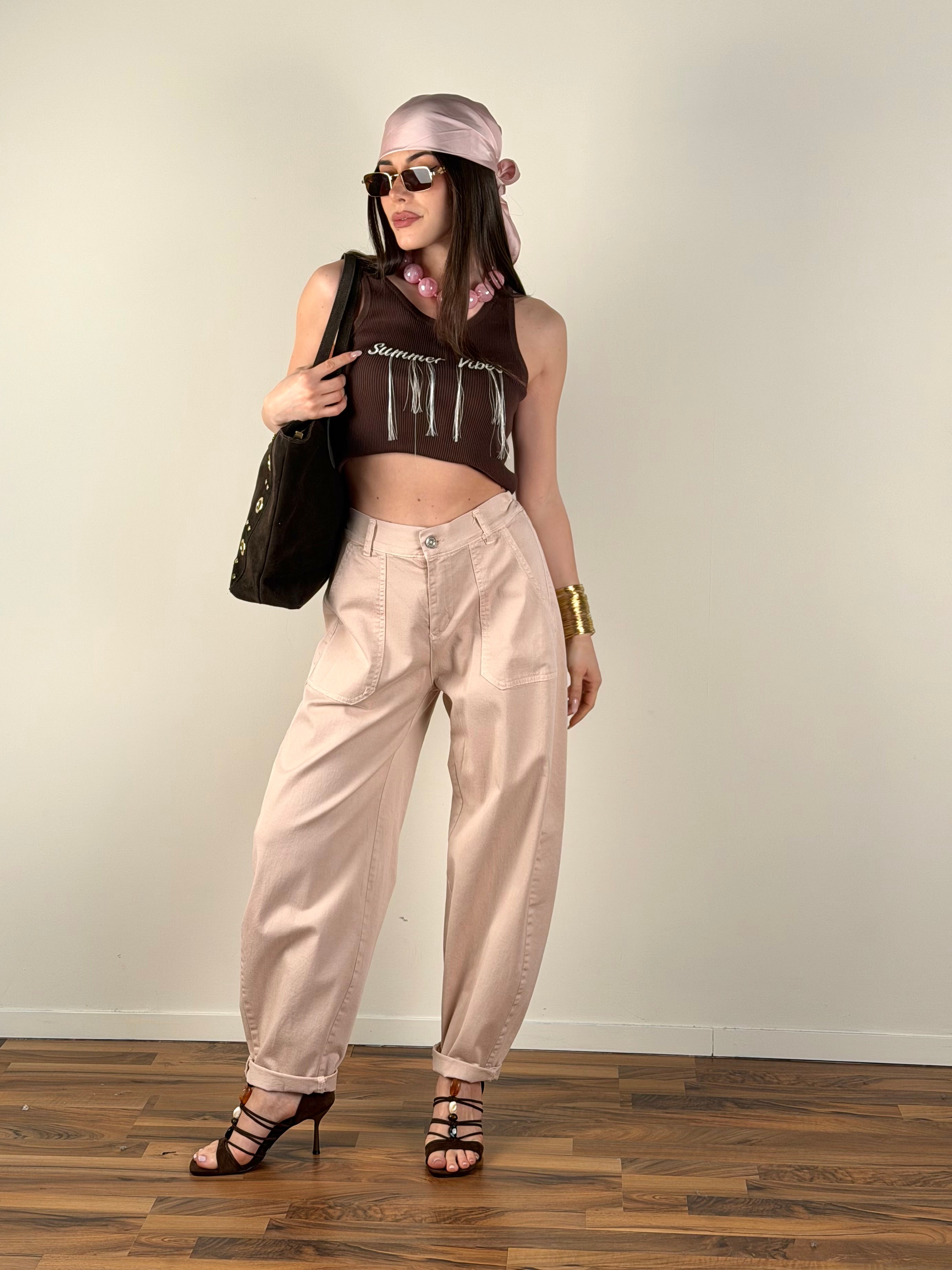 Pantalone Vibes rosa