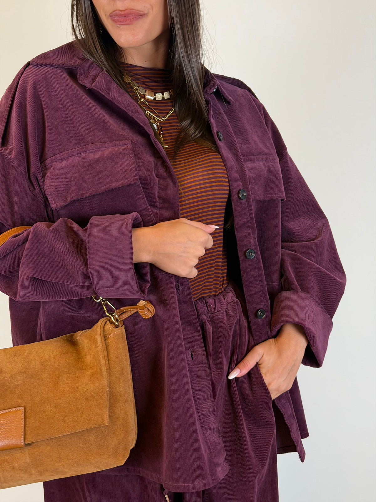 Camicia Ginny bordeaux