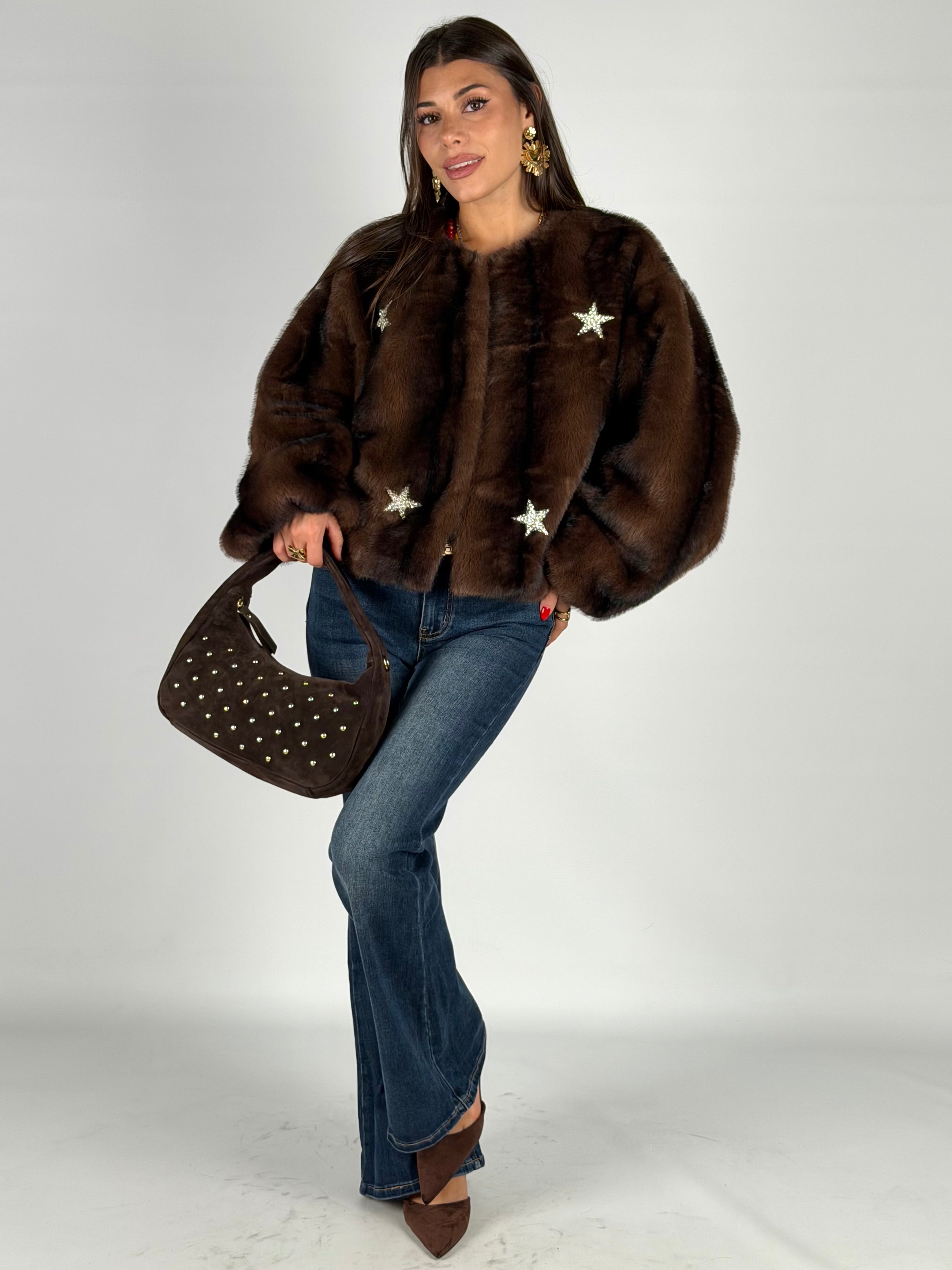 Pelliccia Stelle moro