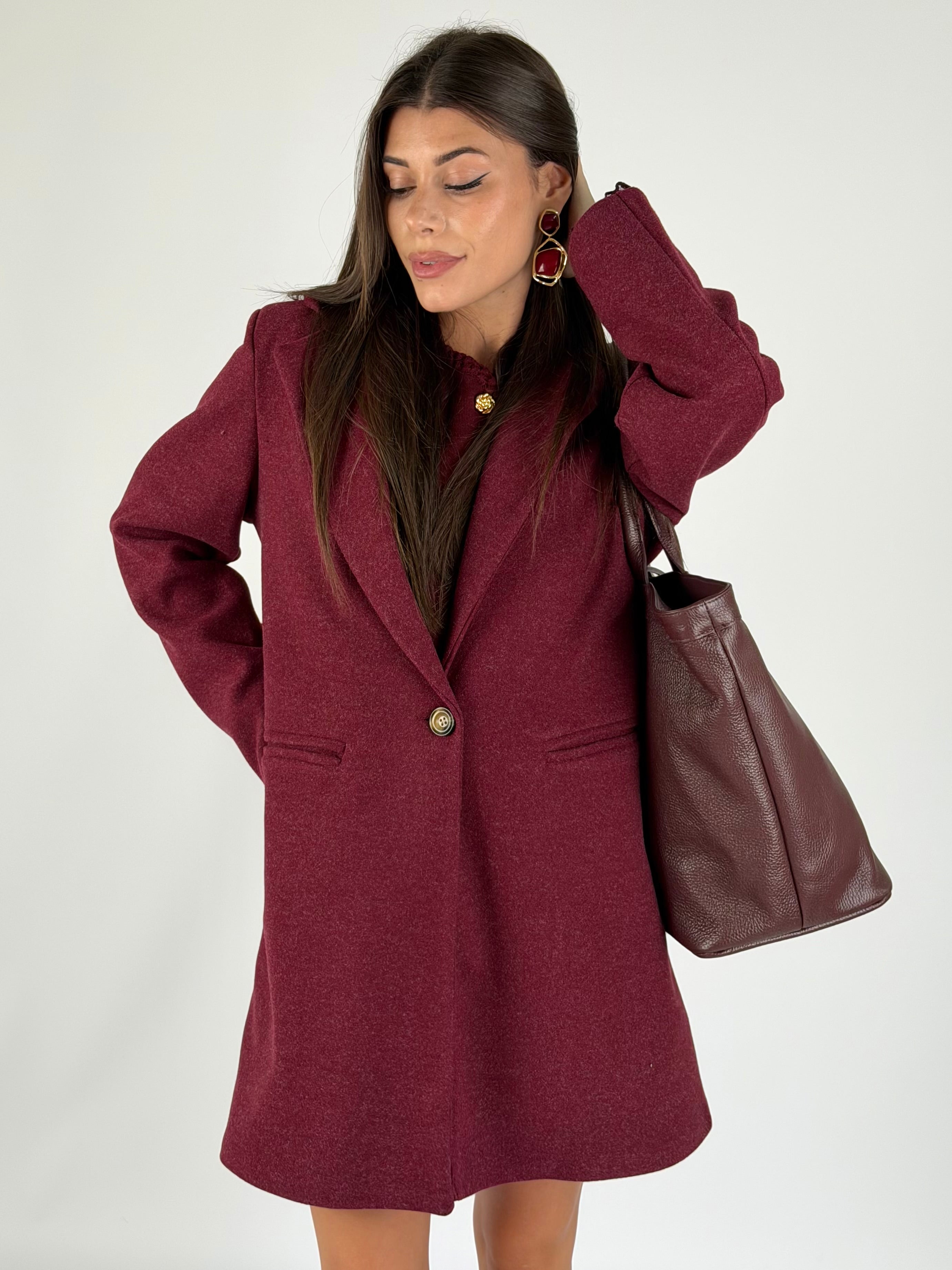 Cappotto Blair bordeaux
