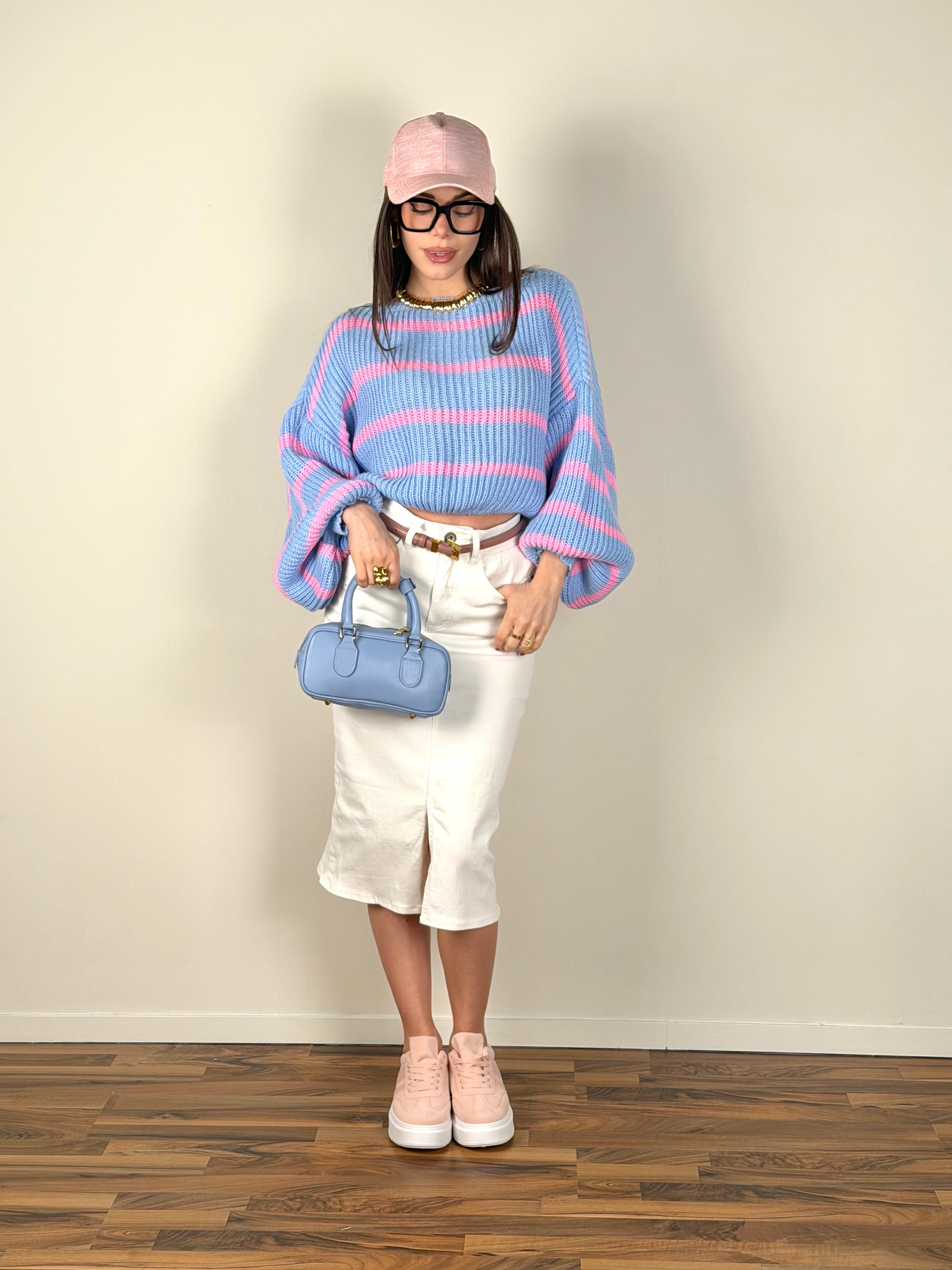 Maglioncino farah celeste