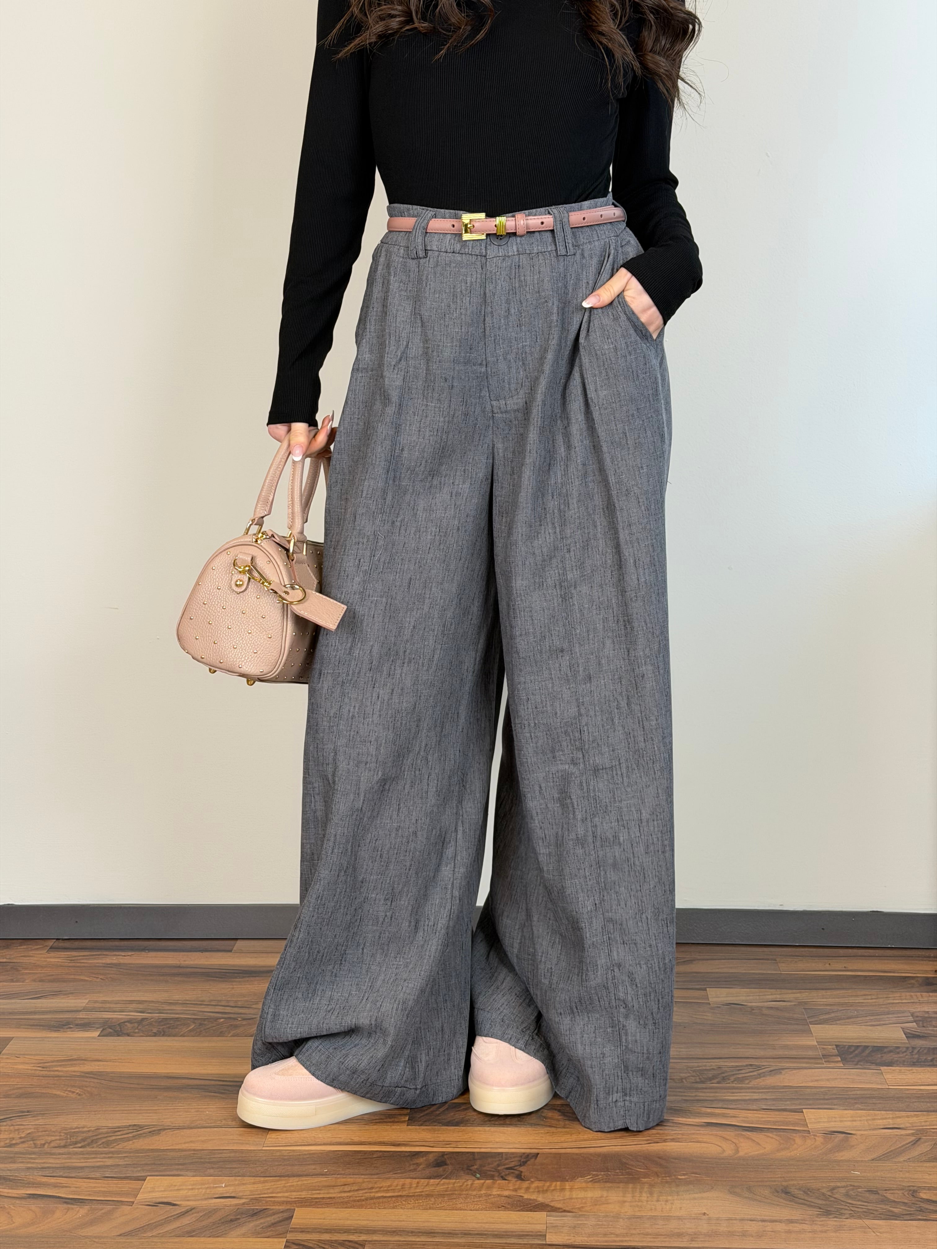 Pantalone coco grigio