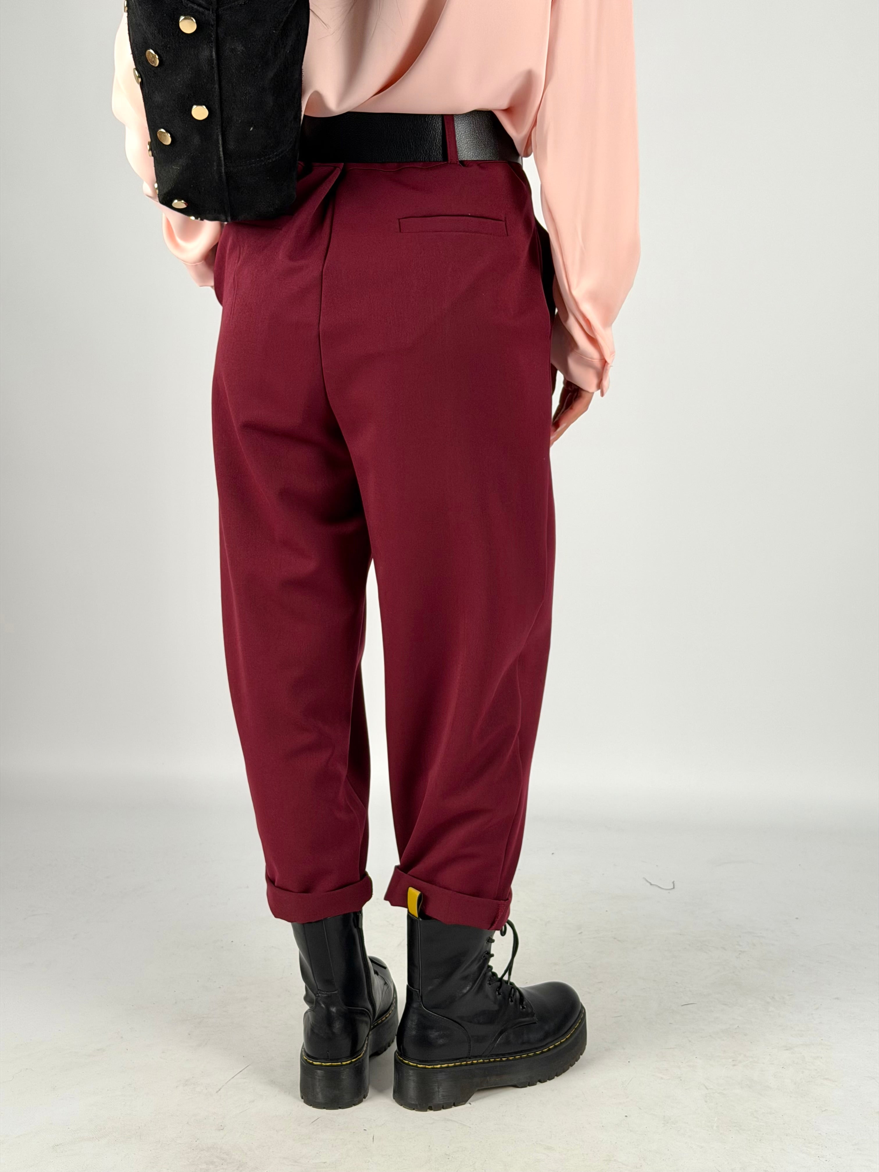 Pantalone Brenda bordeaux